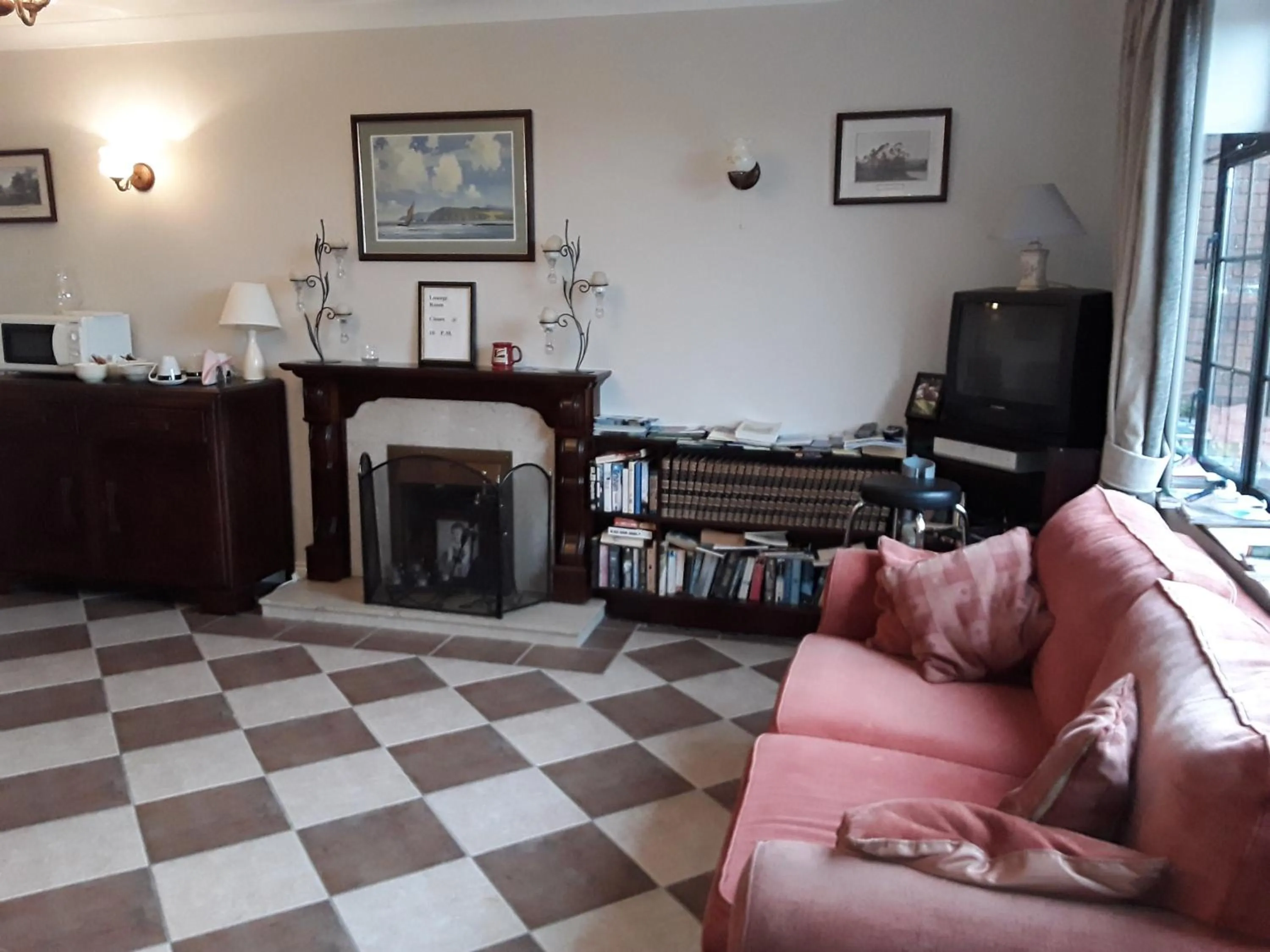 Living room in Riverview House