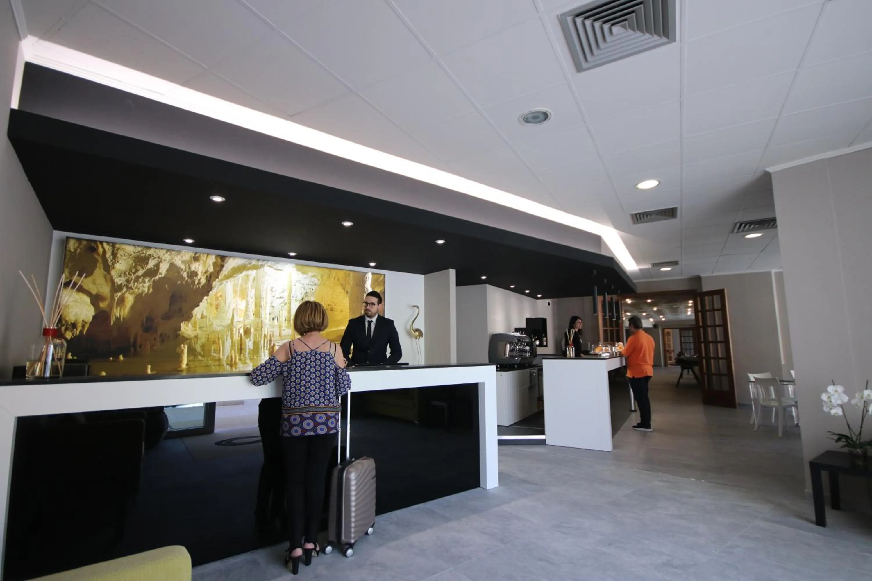 Lobby or reception in Hotel Terme di Frasassi