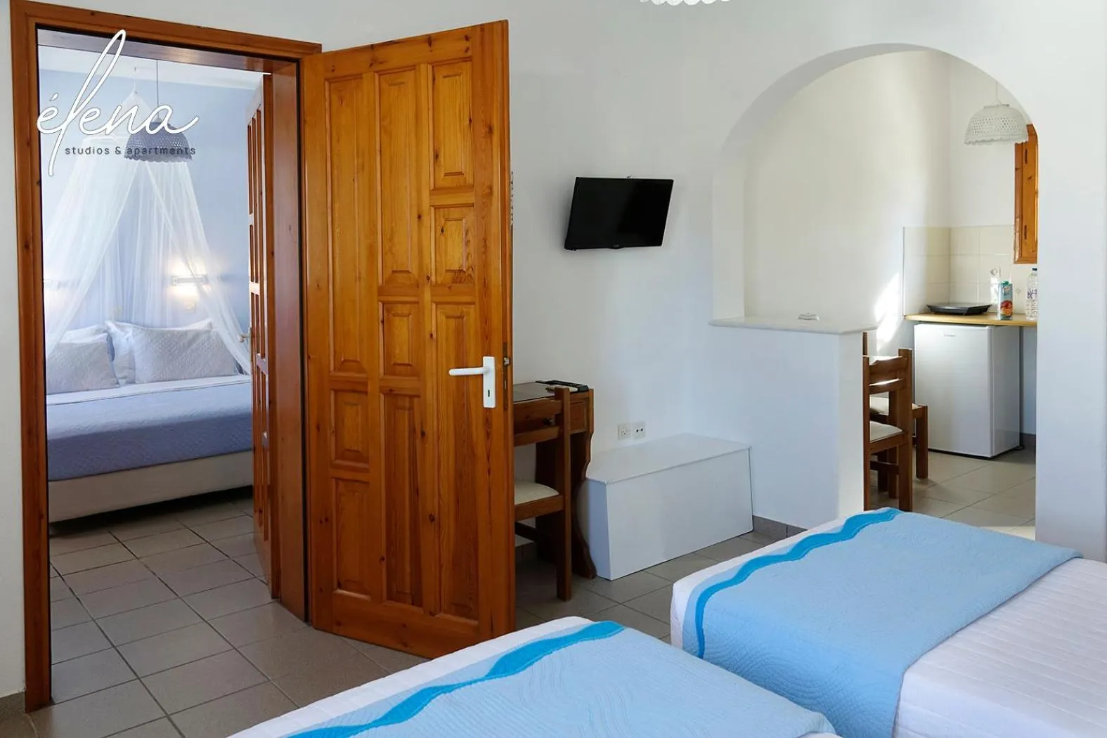 Bed in Elena Studios & Apartments