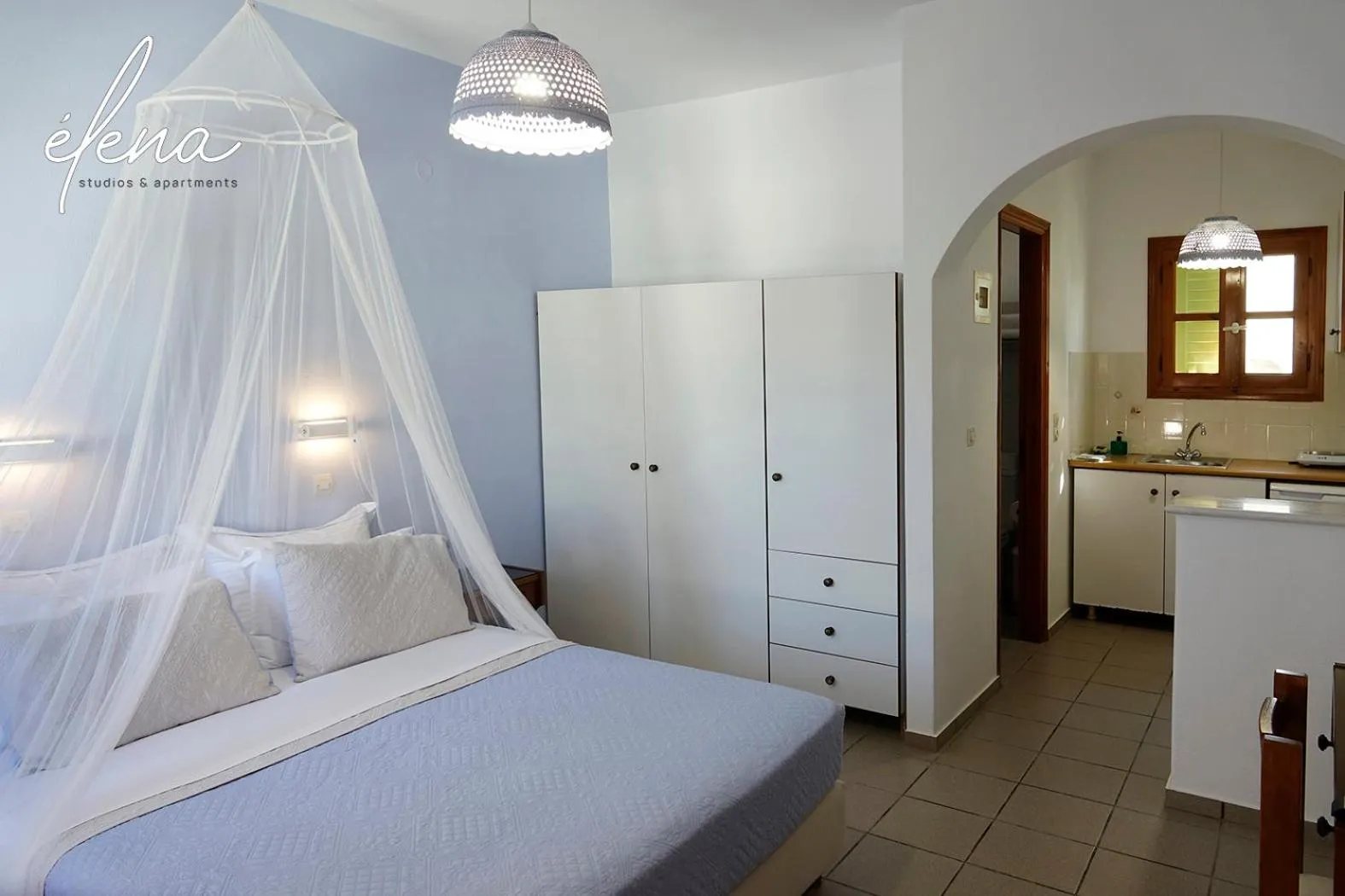 Bed in Elena Studios & Apartments