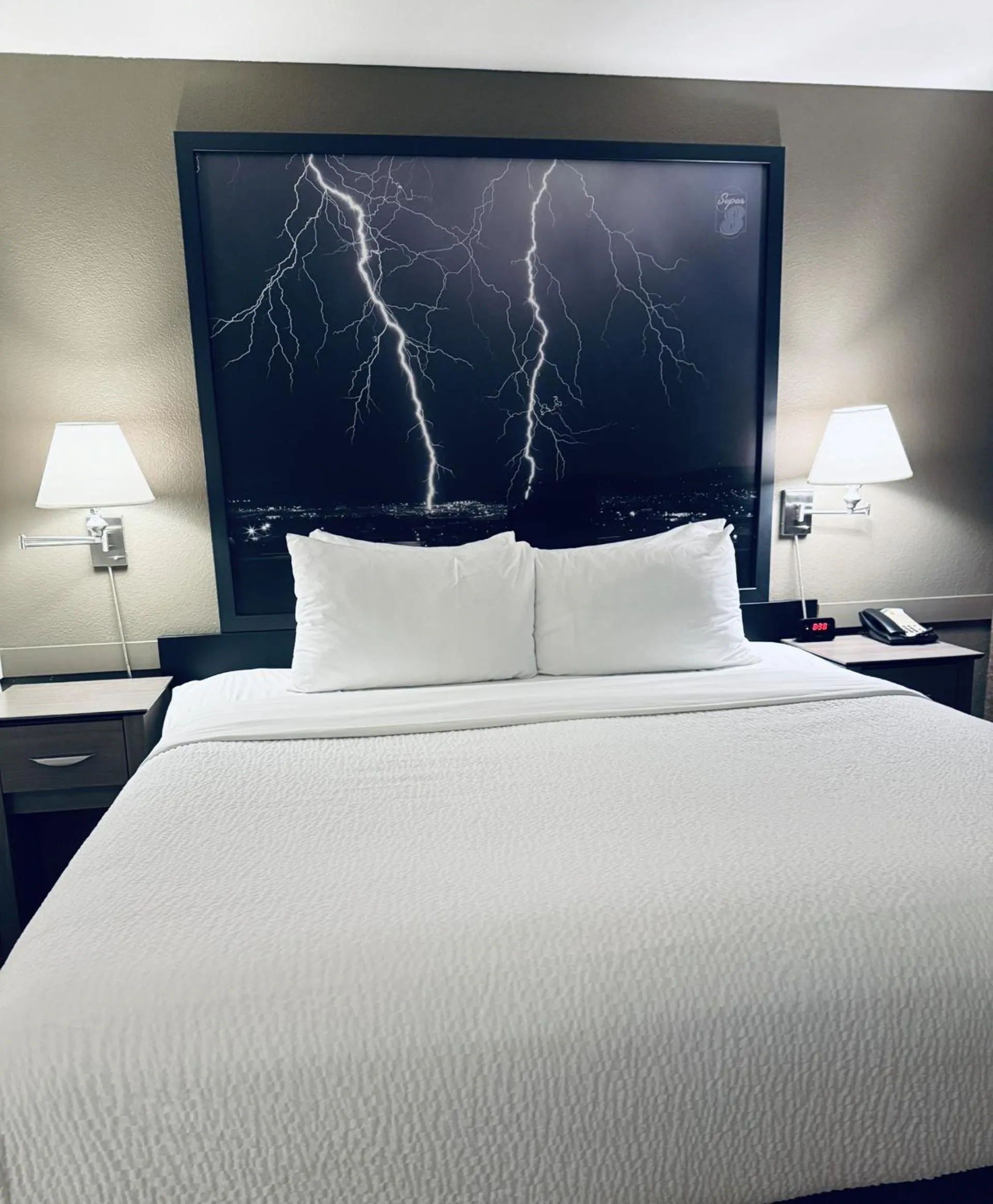 Bed in Super 8 by Wyndham Dawson Creek