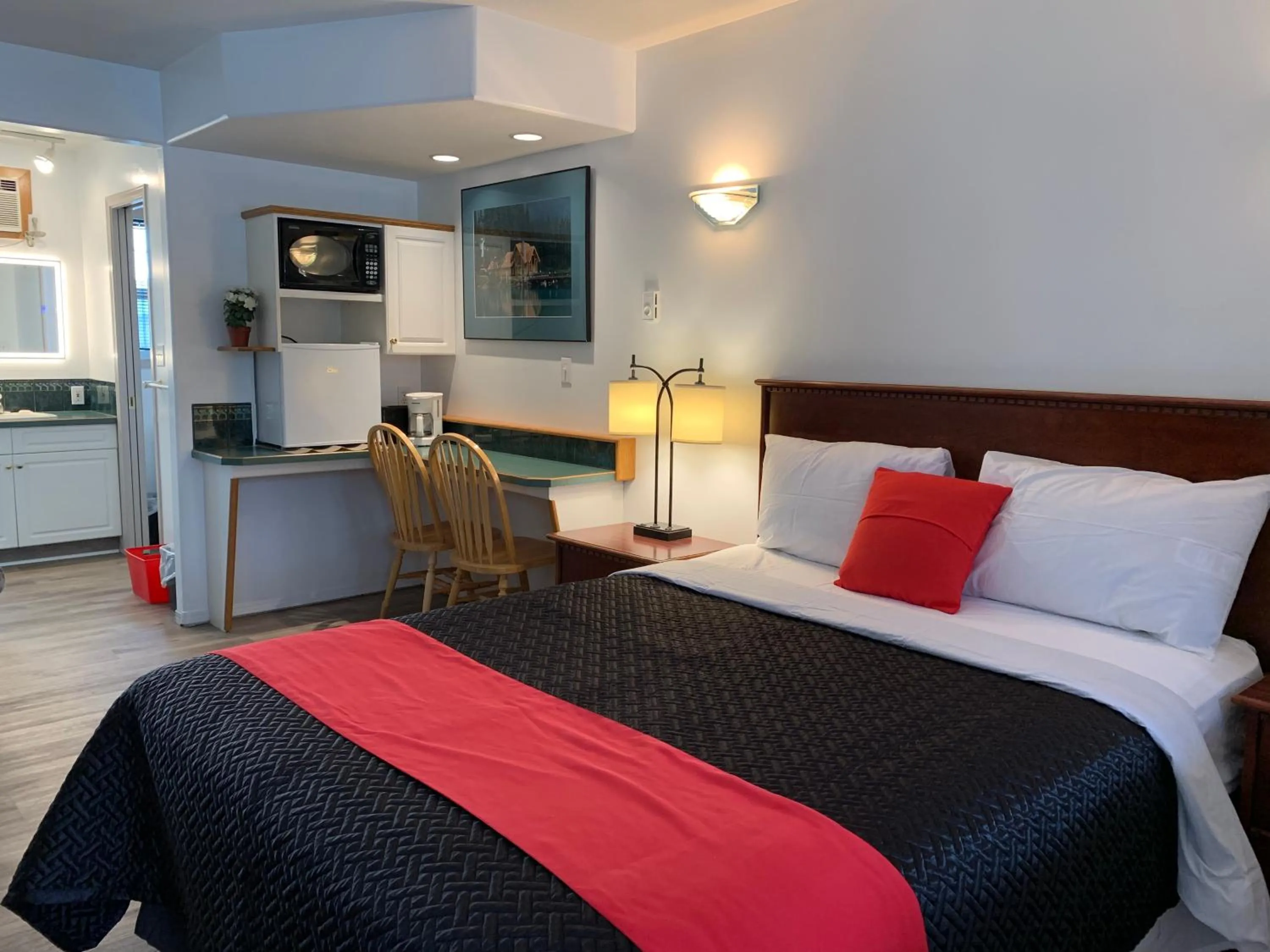 Bed in Motel Bavaria