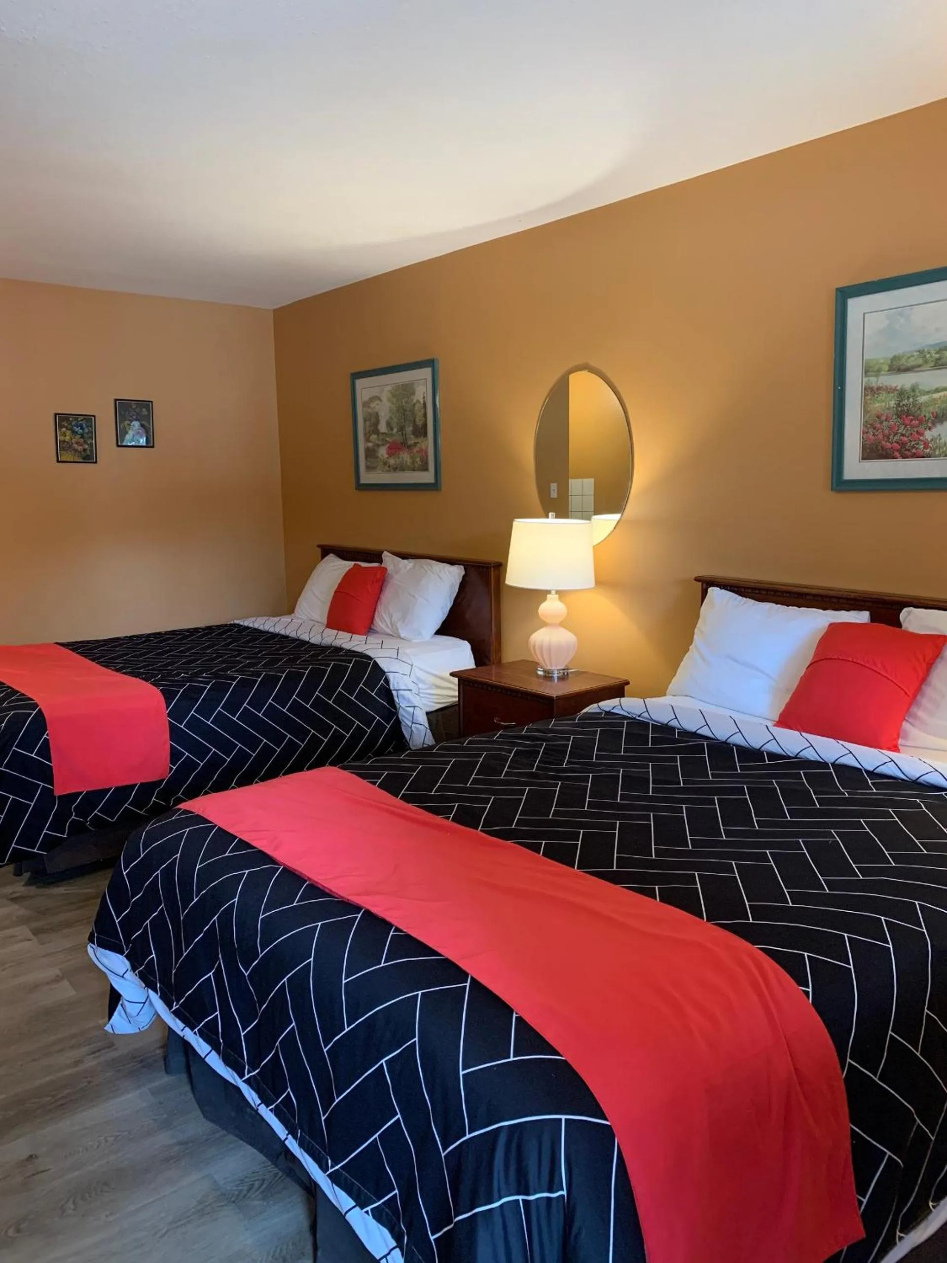 Bed in Motel Bavaria