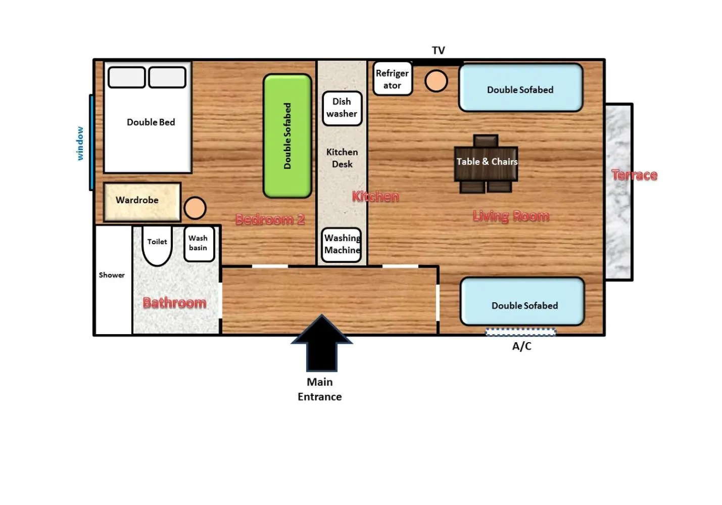 Floor plan in Istanberry - Paradise Apartments