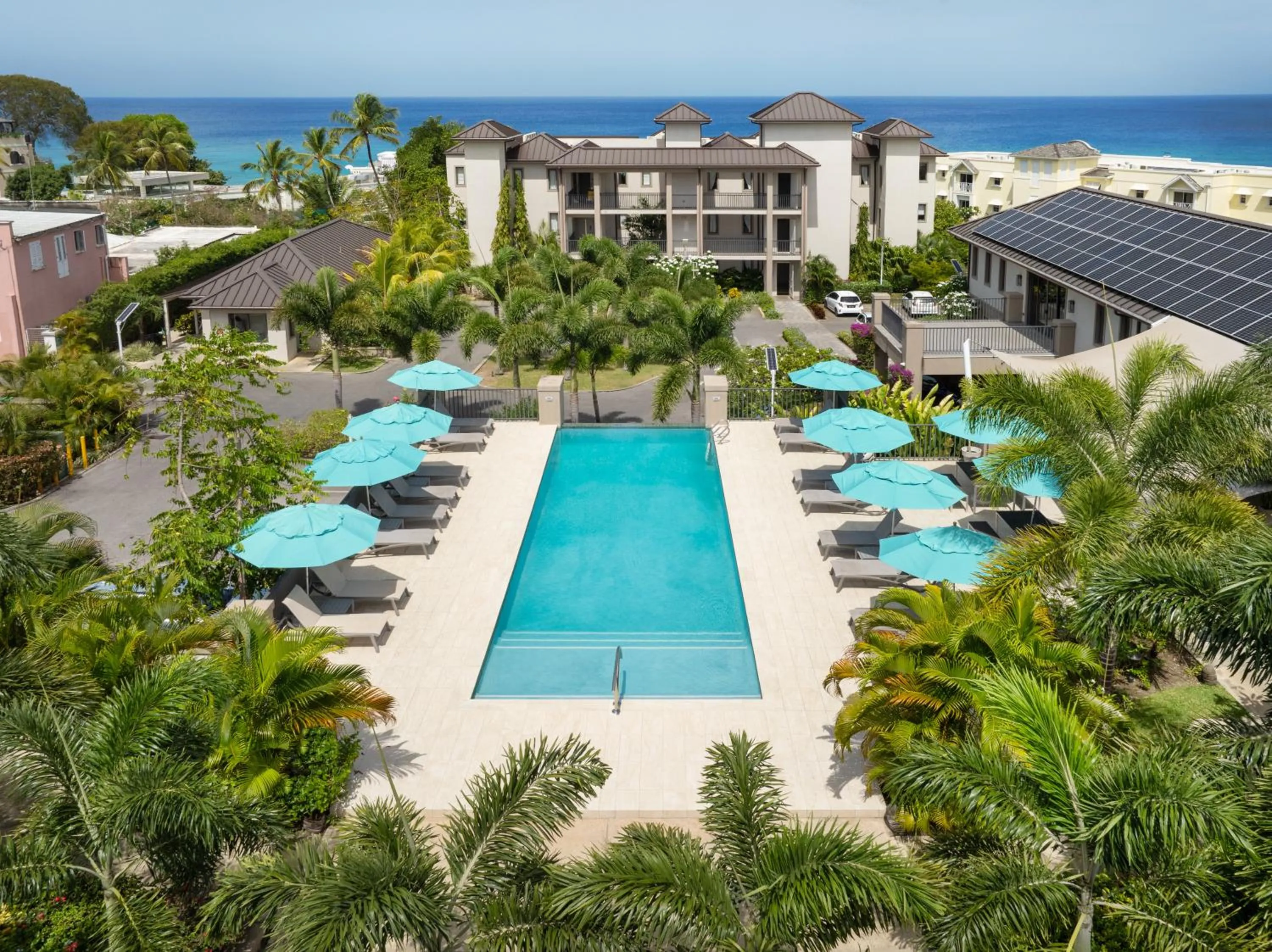 Pool view in Beach View Hotel