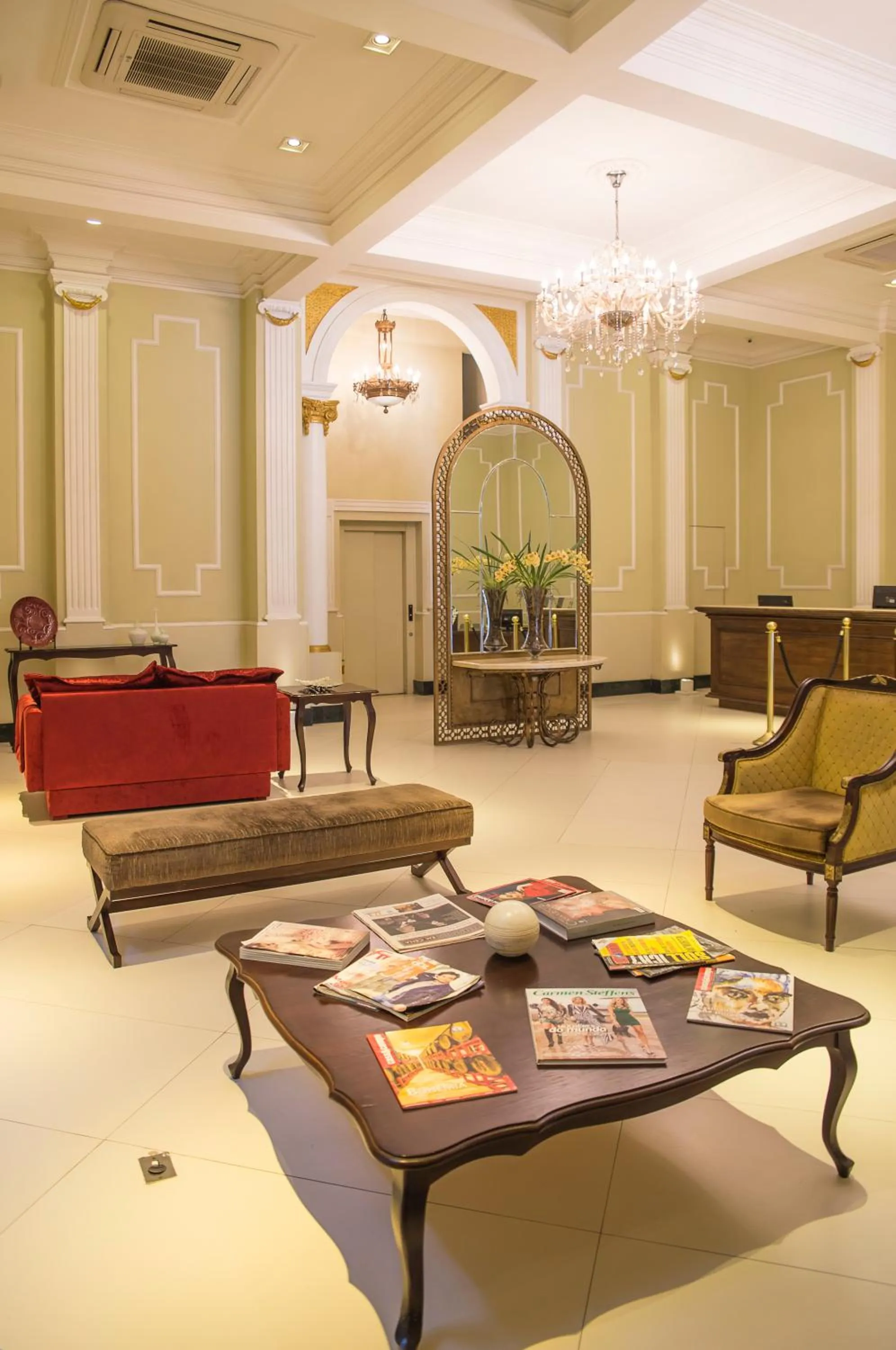 Lobby or reception in Grande Hotel Petrópolis