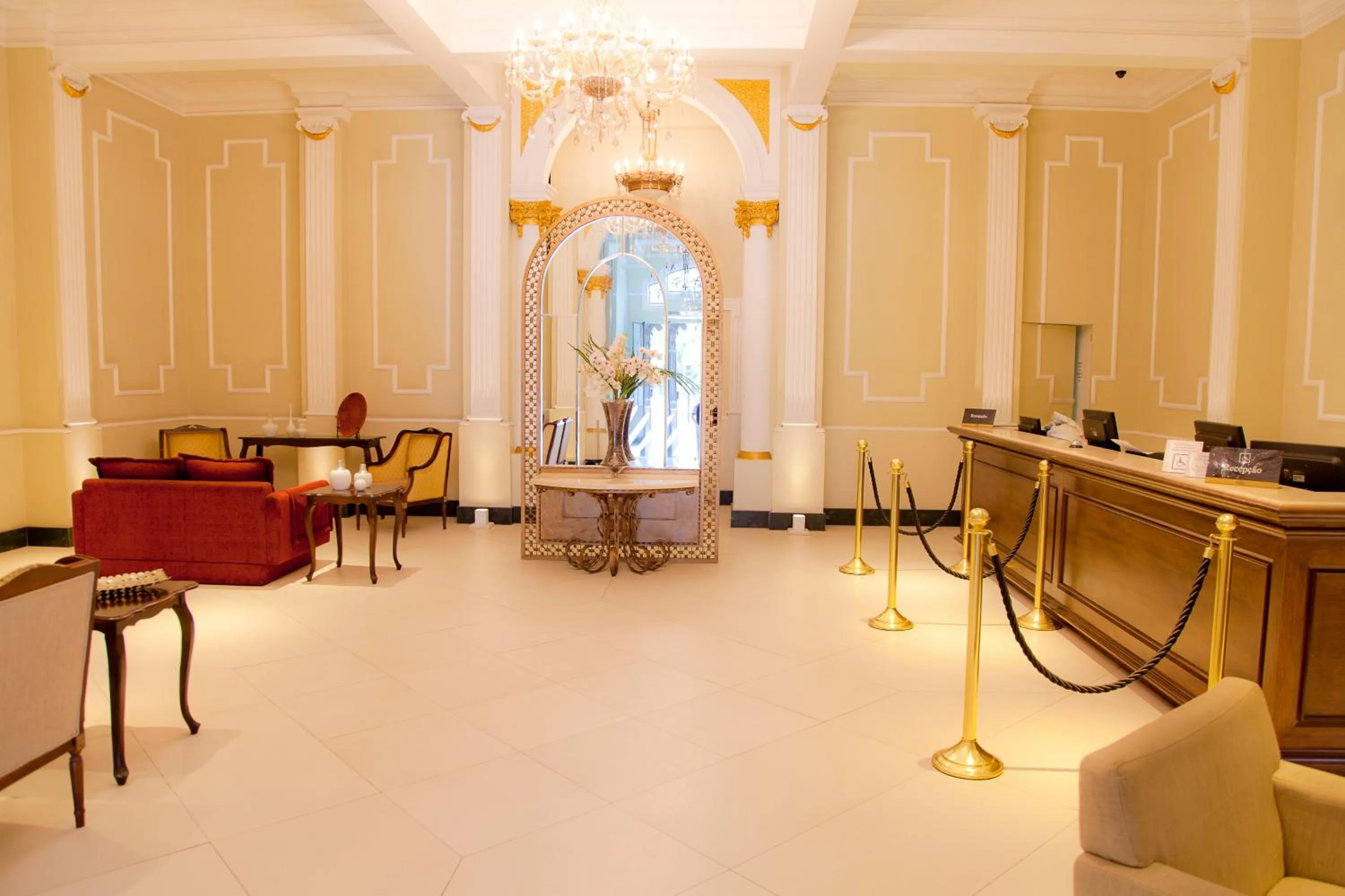 Lobby or reception in Grande Hotel Petrópolis