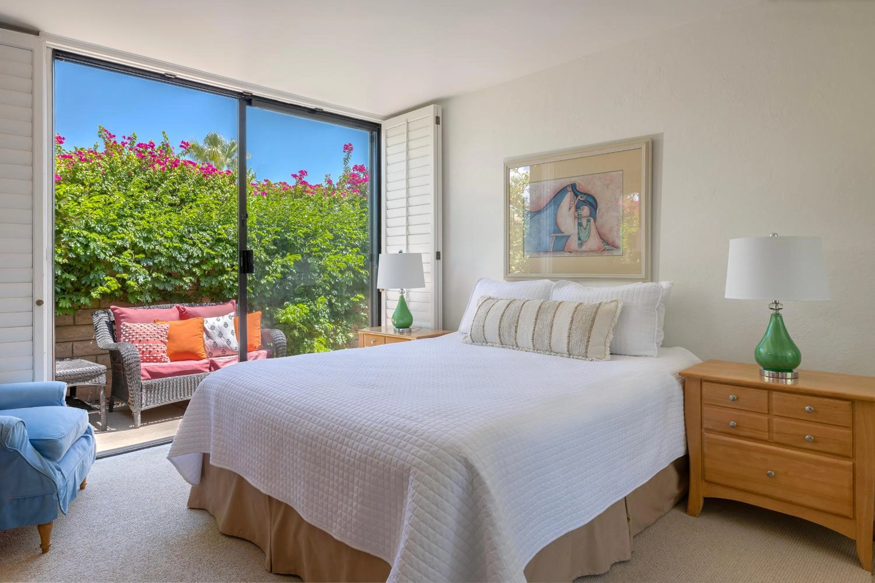 Patio, Bed in Sundance Villas by Private Villa Management