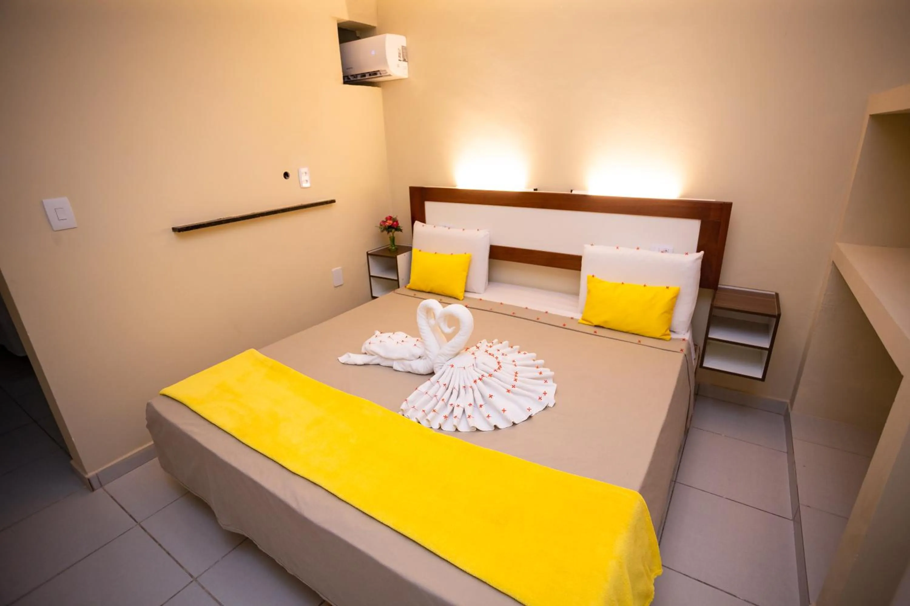 Bed in Pousada o Caribe de Maragogi