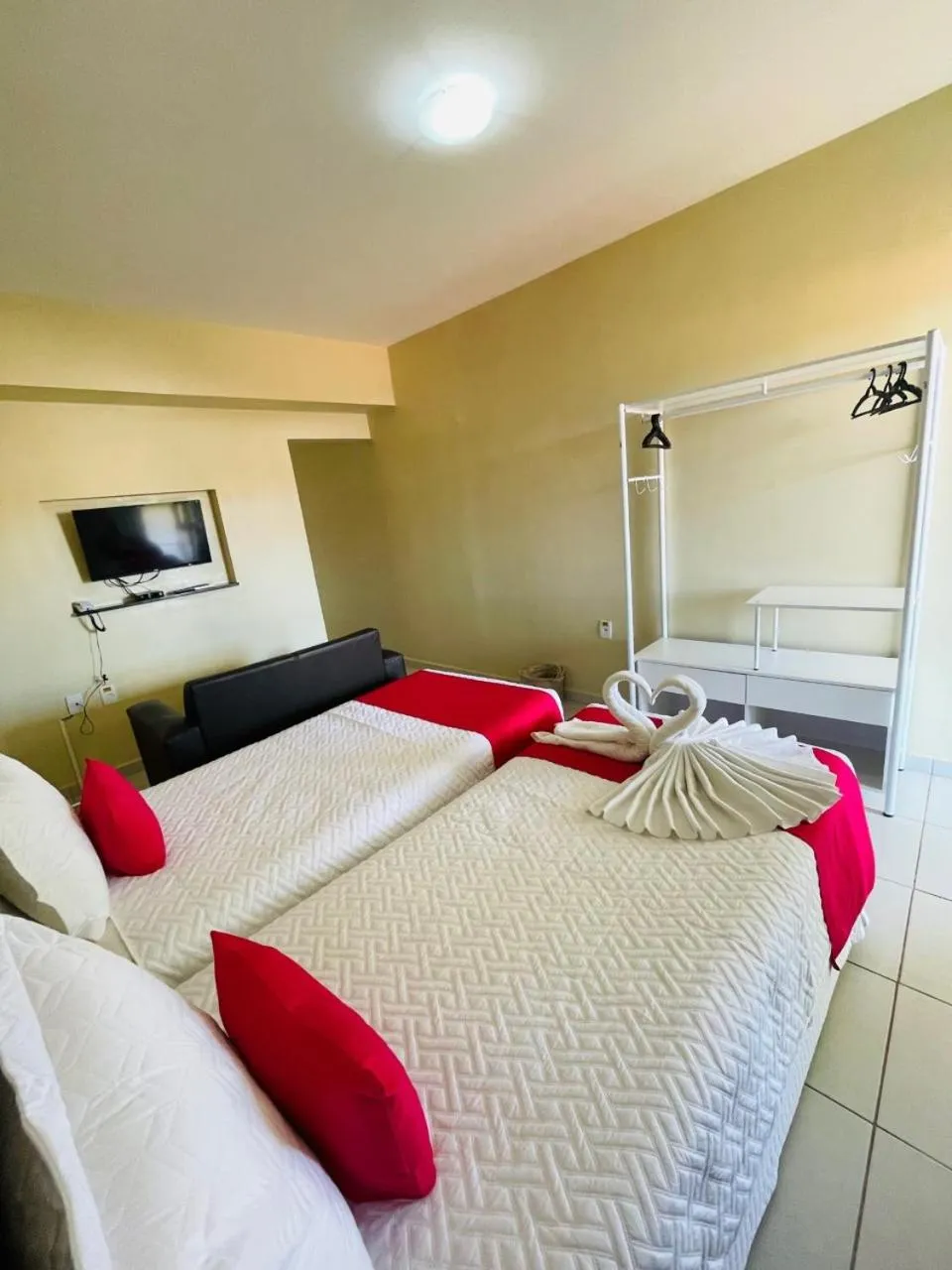 Bed in Pousada o Caribe de Maragogi