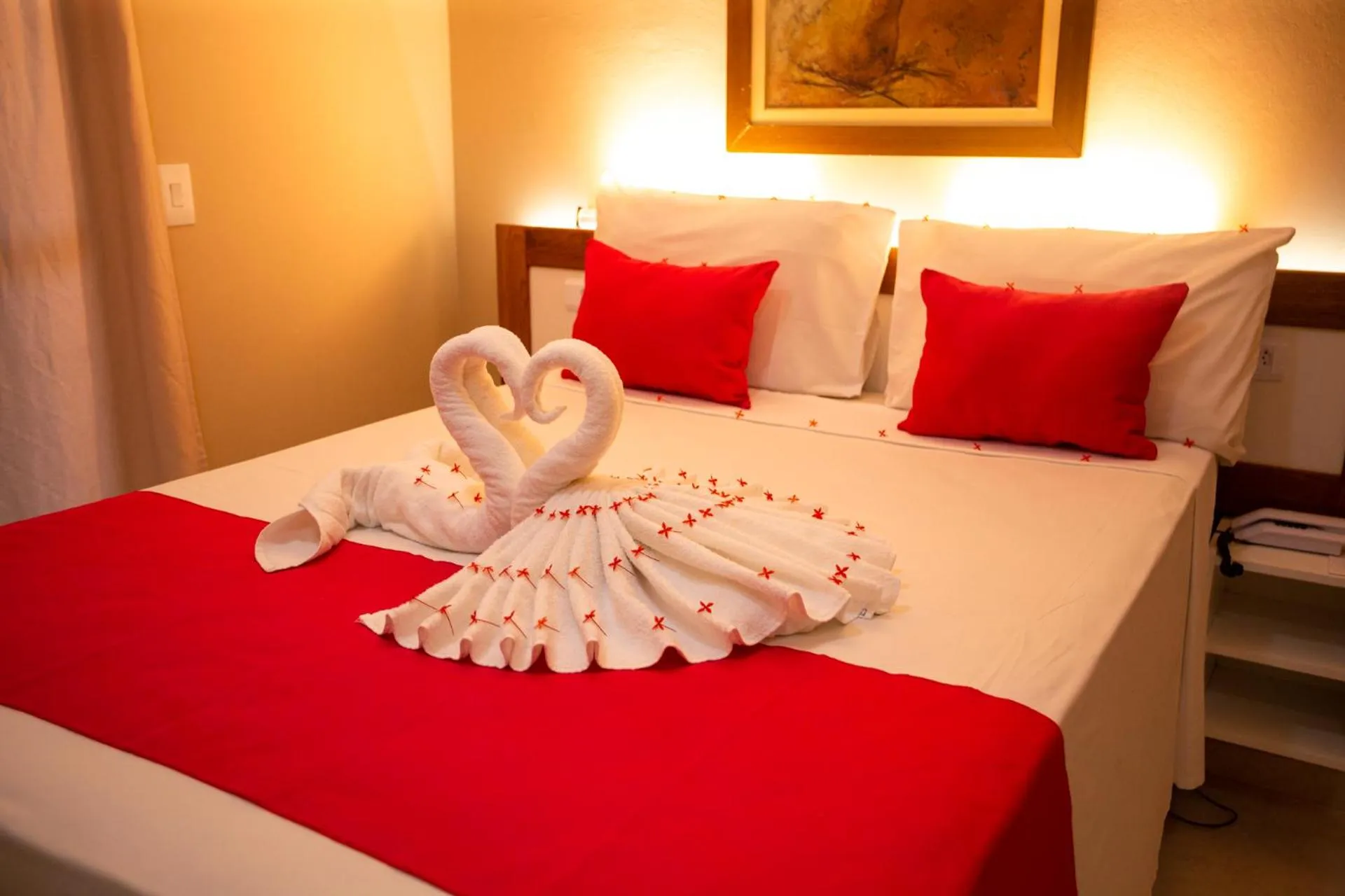 Bed in Pousada o Caribe de Maragogi