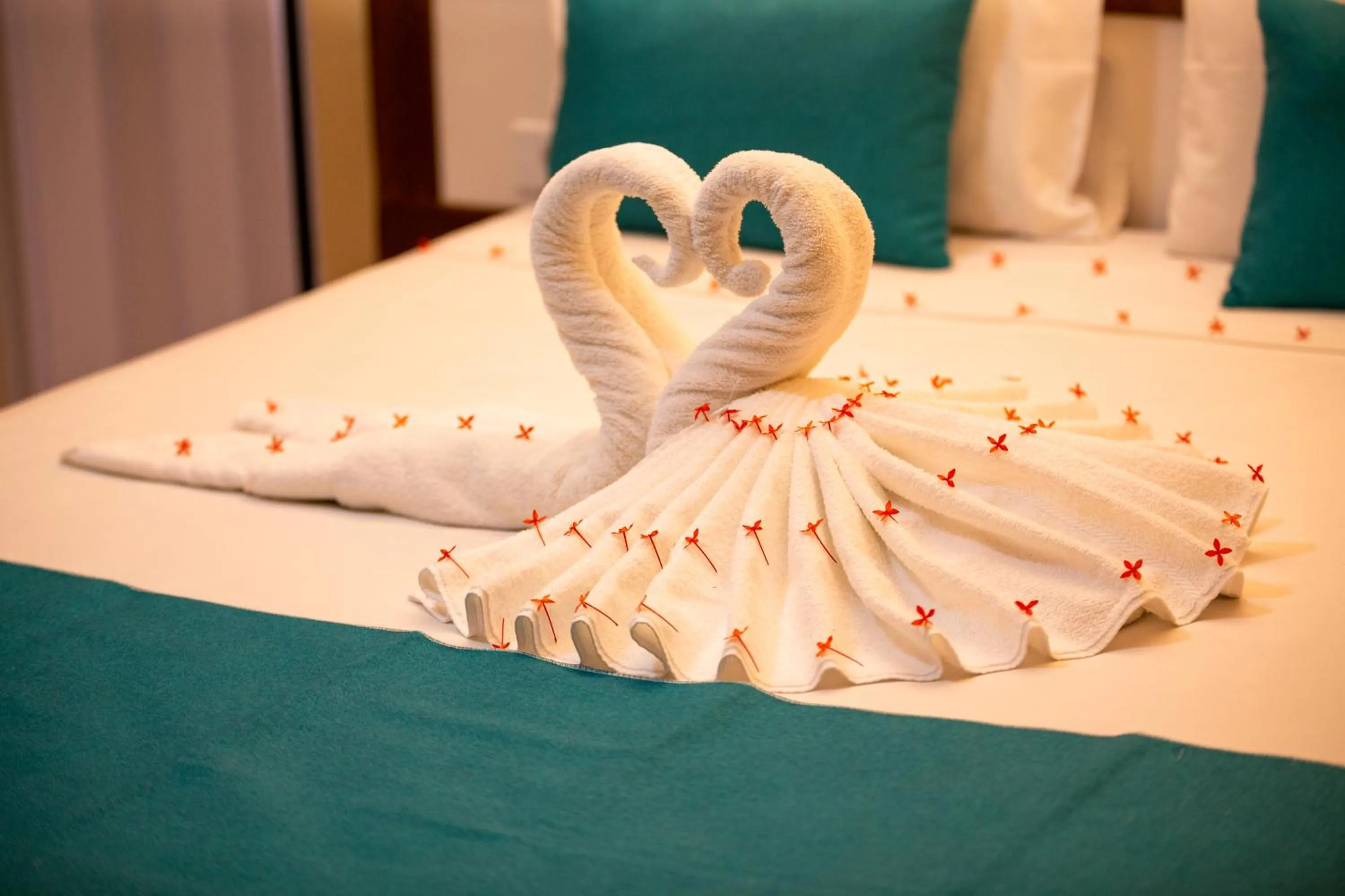 Bed in Pousada o Caribe de Maragogi