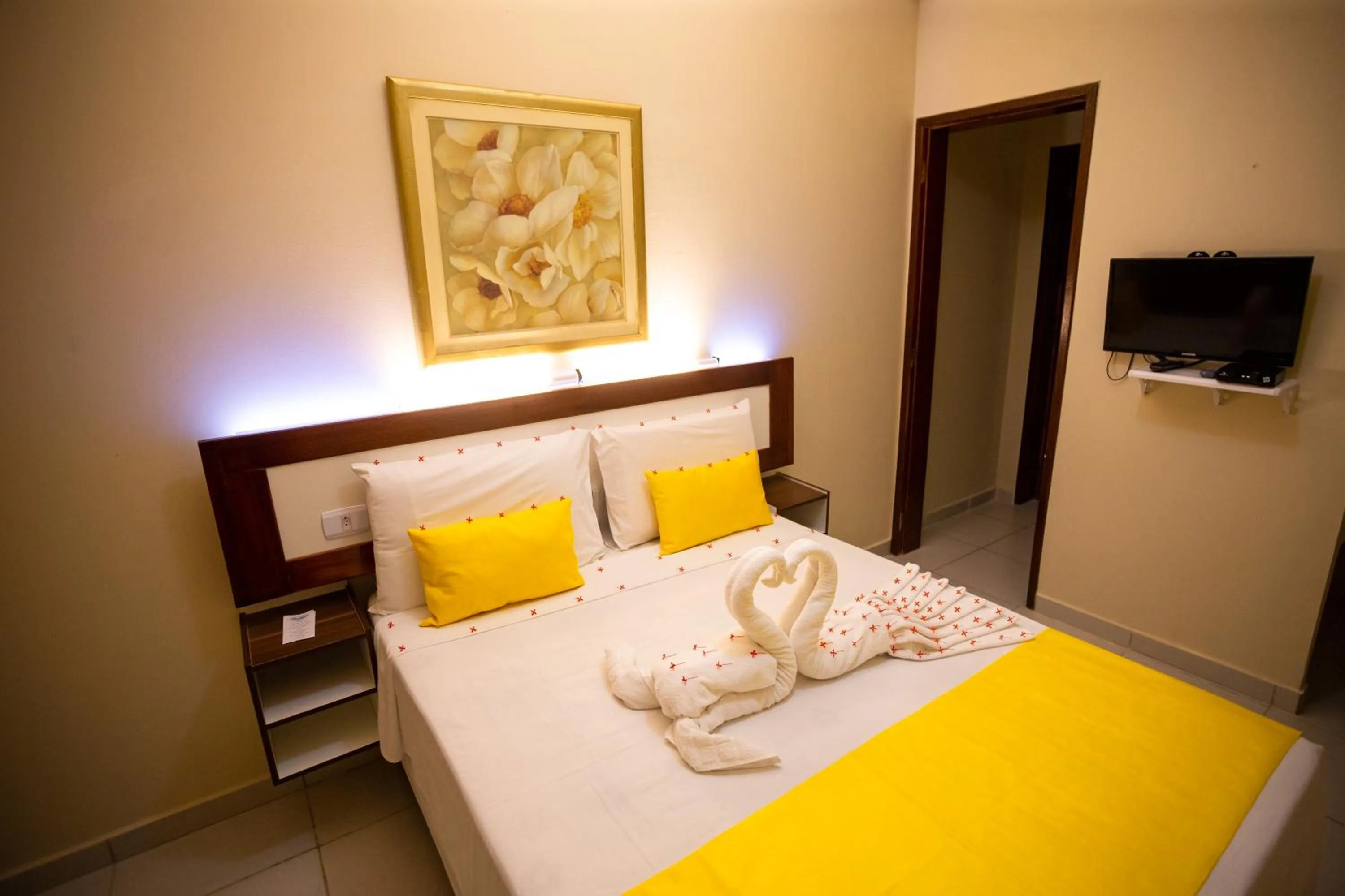 Bed in Pousada o Caribe de Maragogi