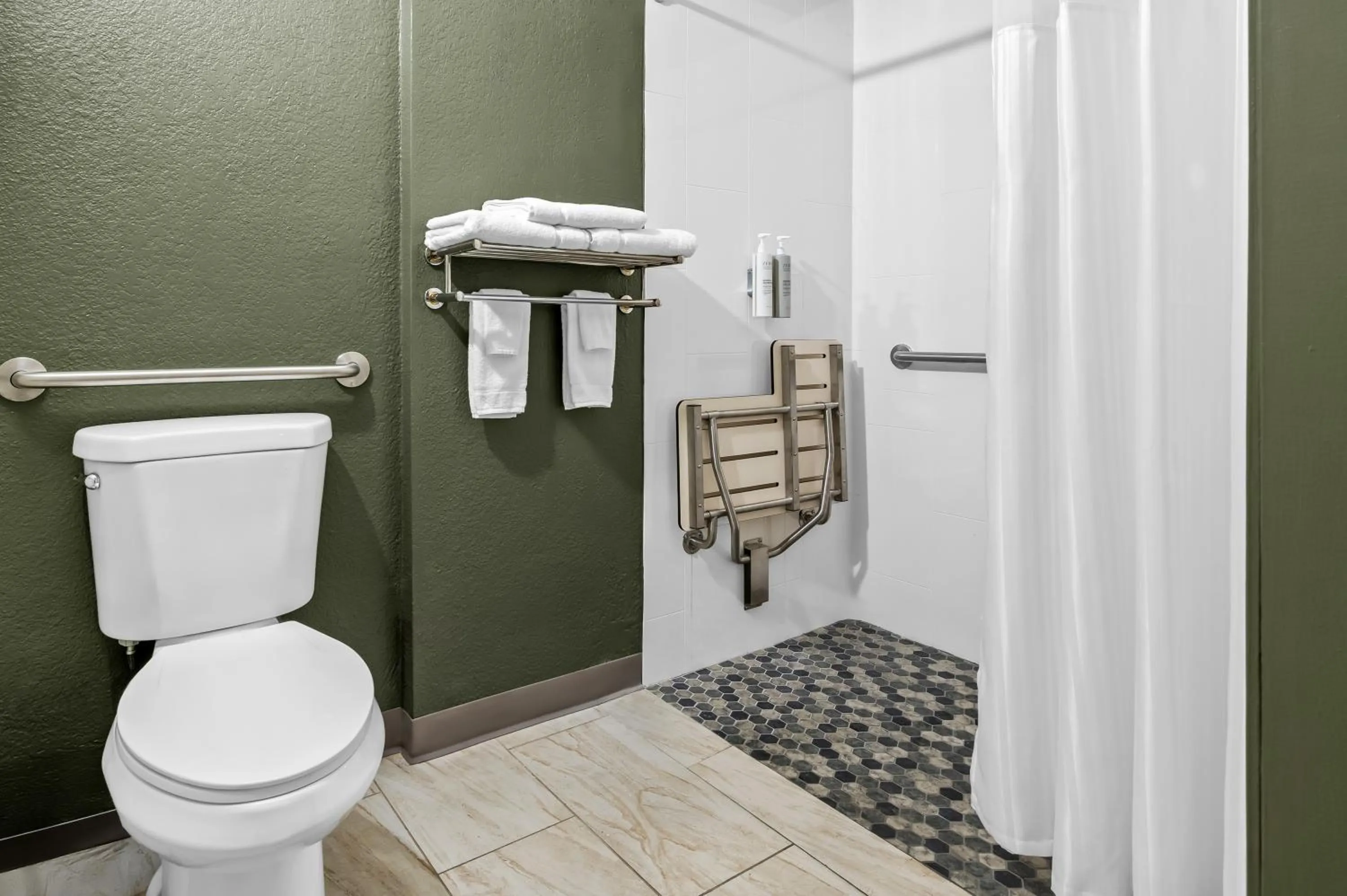 Bathroom in Spark by Hilton Portland Airport Maine Mall