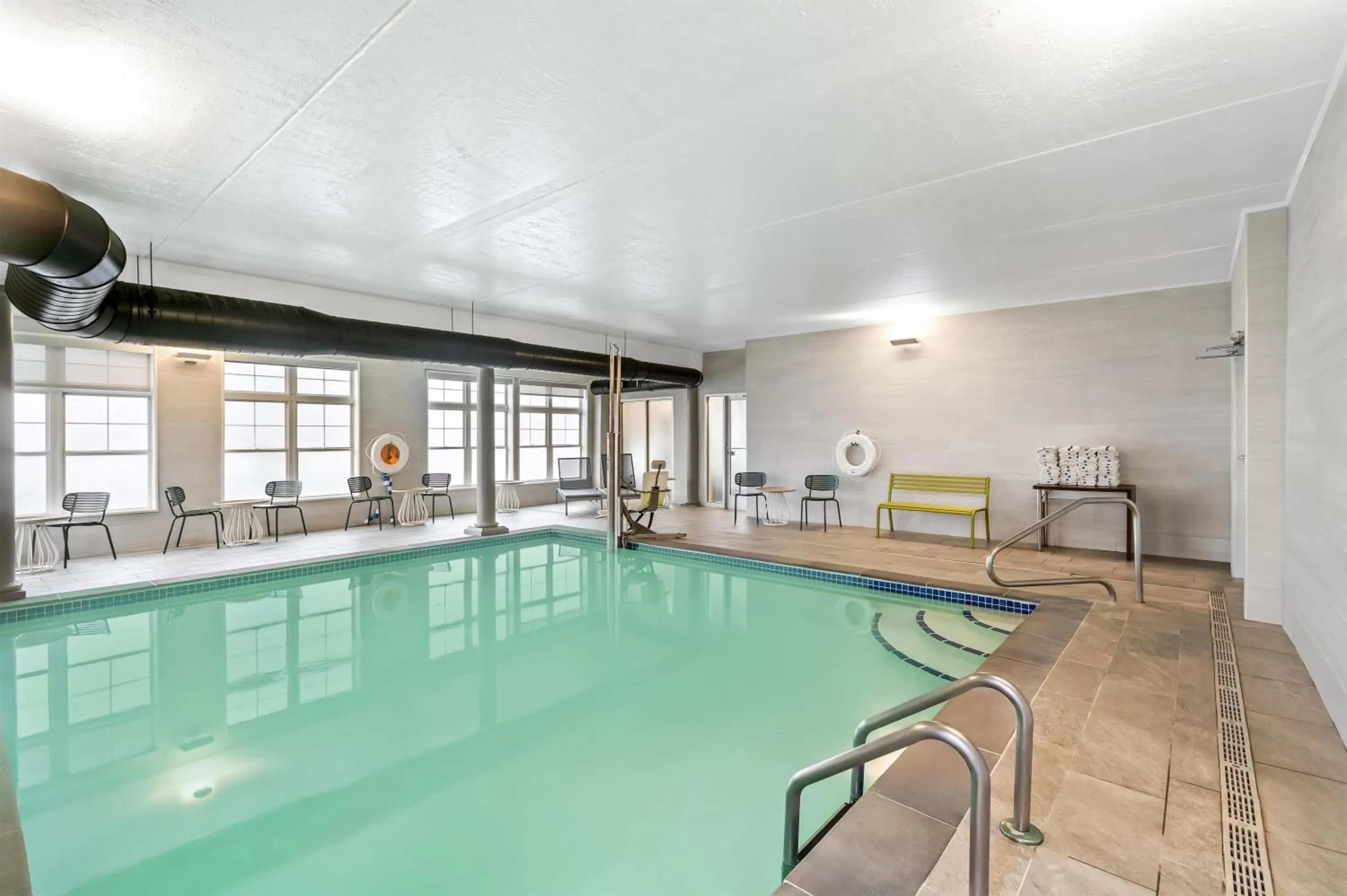 Pool view in Spark by Hilton Portland Airport Maine Mall