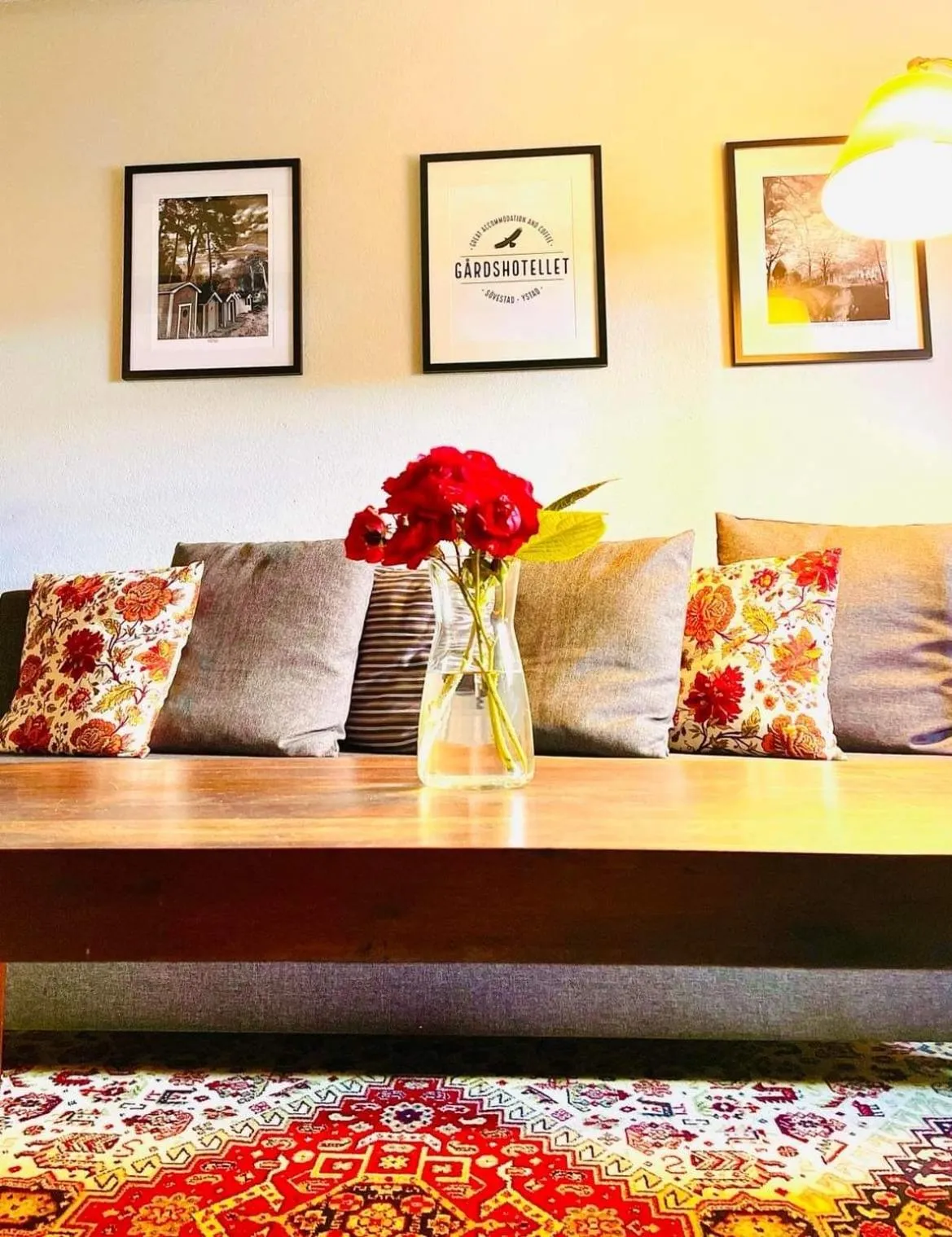 Decorative detail, Bed in Gårdshotellet