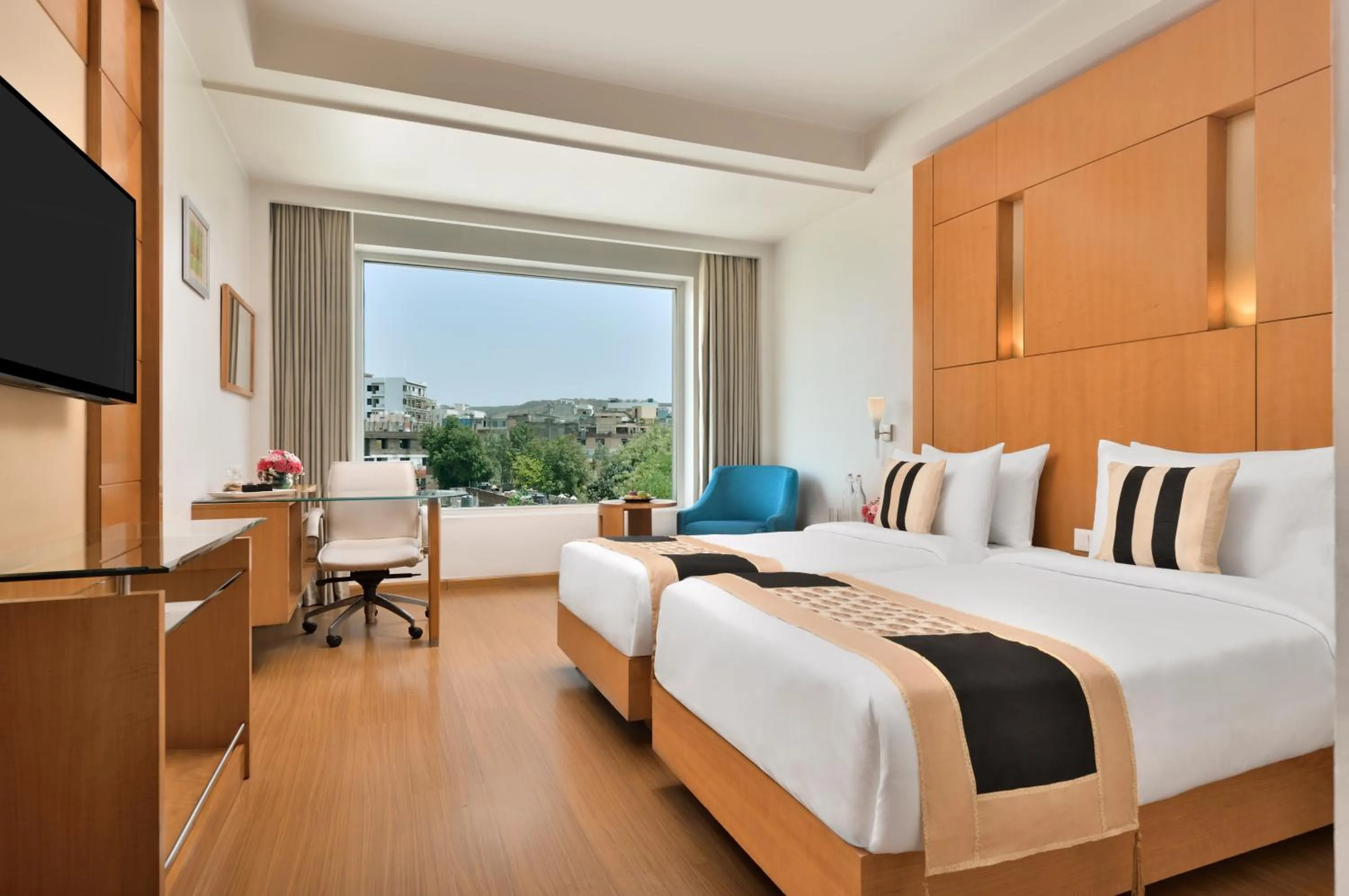 Bedroom, Bed in Ramada By Wyndham Jaipur