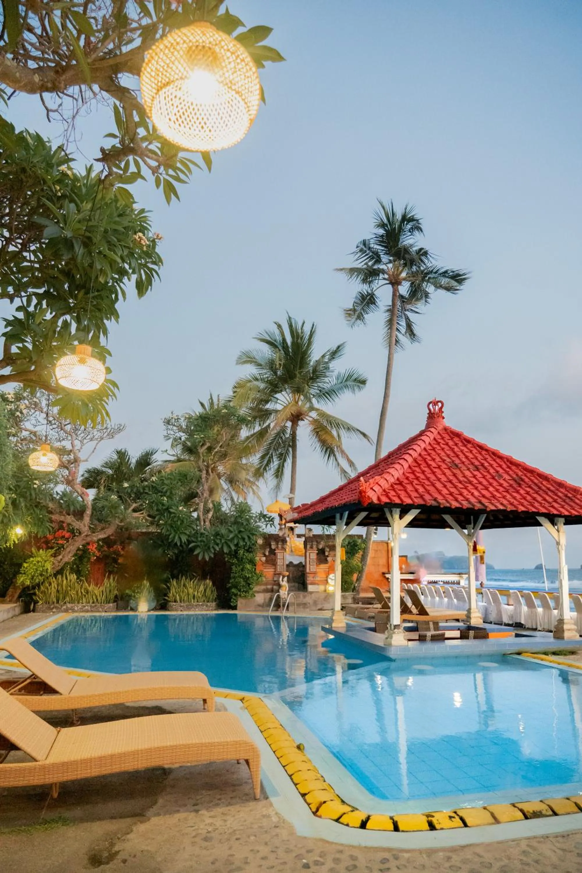 Pool view in Ashyana Candidasa Beach Resort