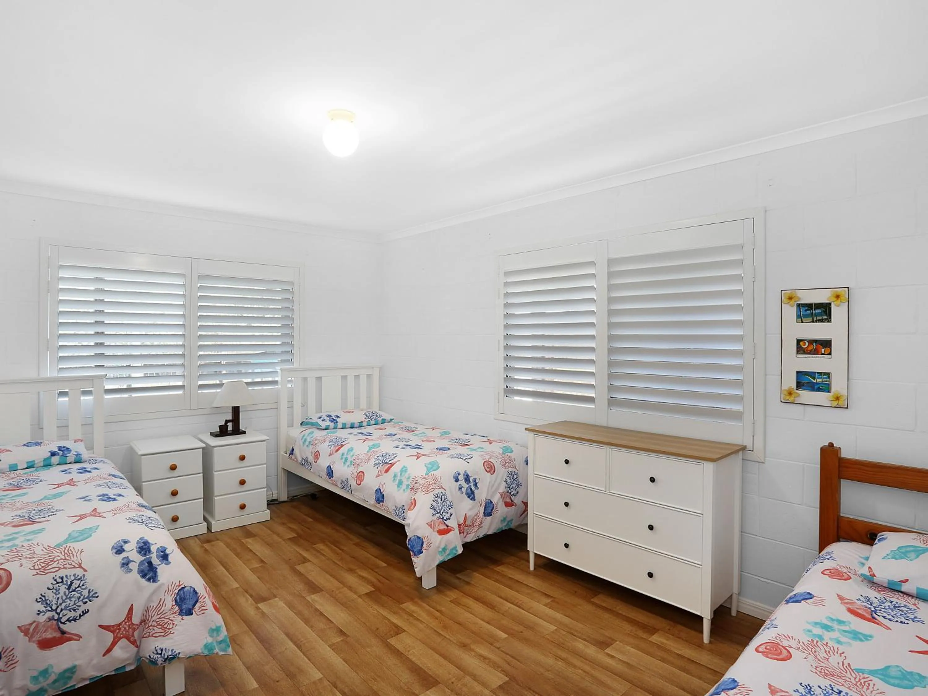 Bedroom, Bed in Blue River Apartments