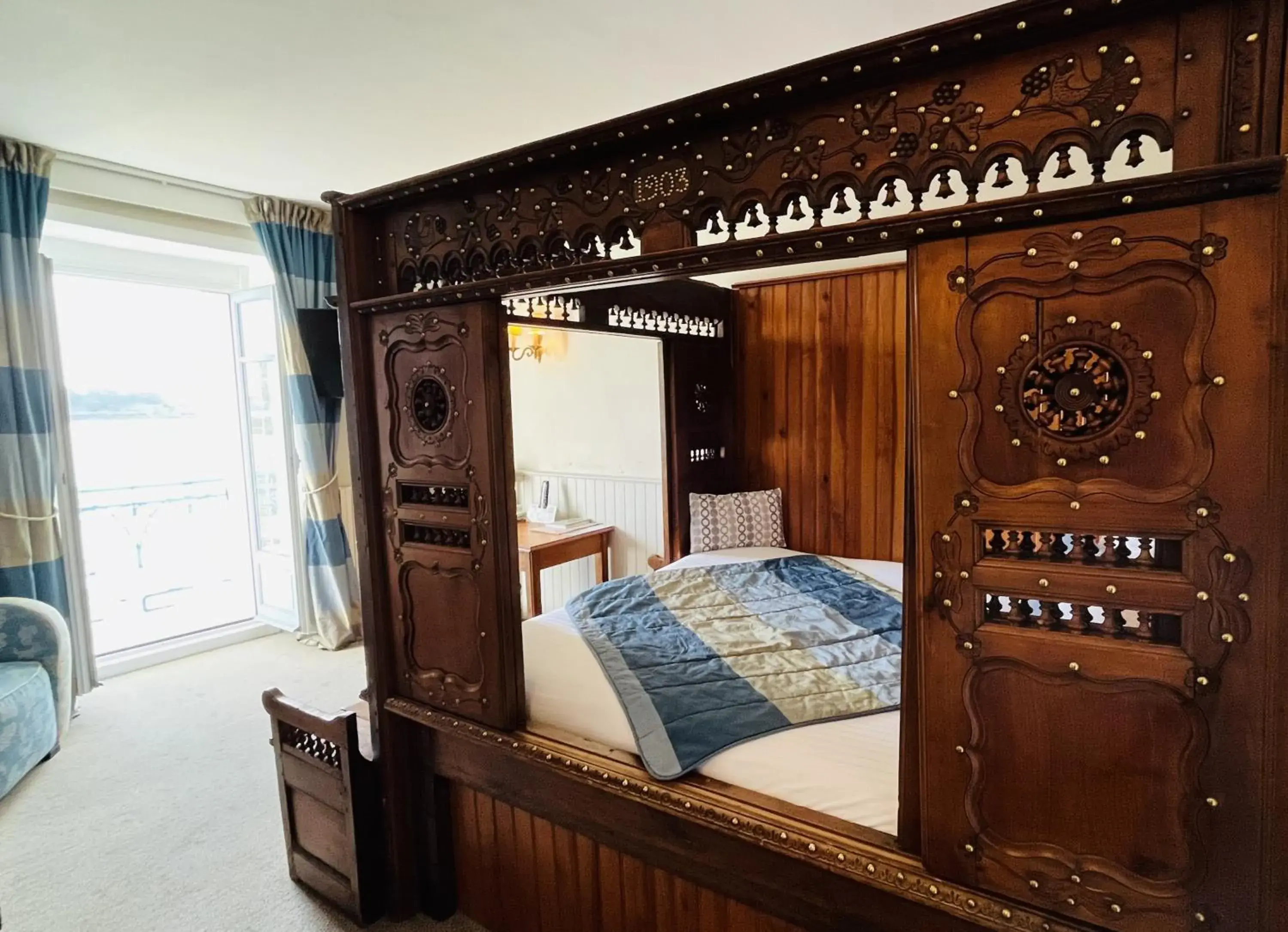 Double or Twin Room with Sea View in Logis Hôtel Restaurant le Printania Double or Twin Room with Sea View in Logis Hôtel Restaurant le Printania