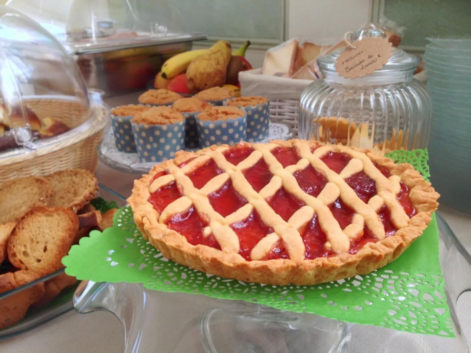 Italian breakfast in Incanto di Luna Hotel