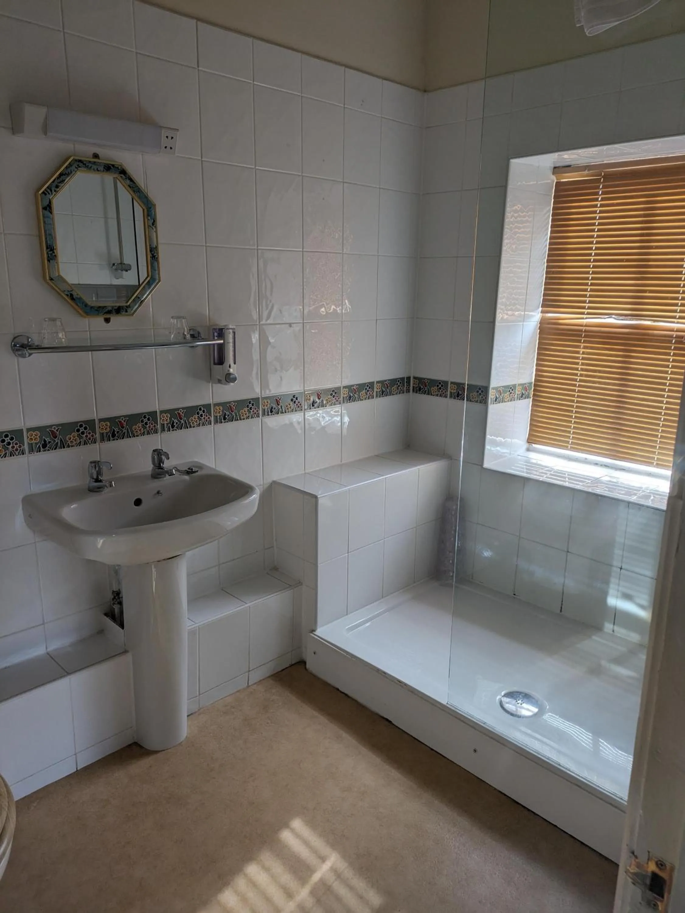 Shower in Charles Cotton Hotel