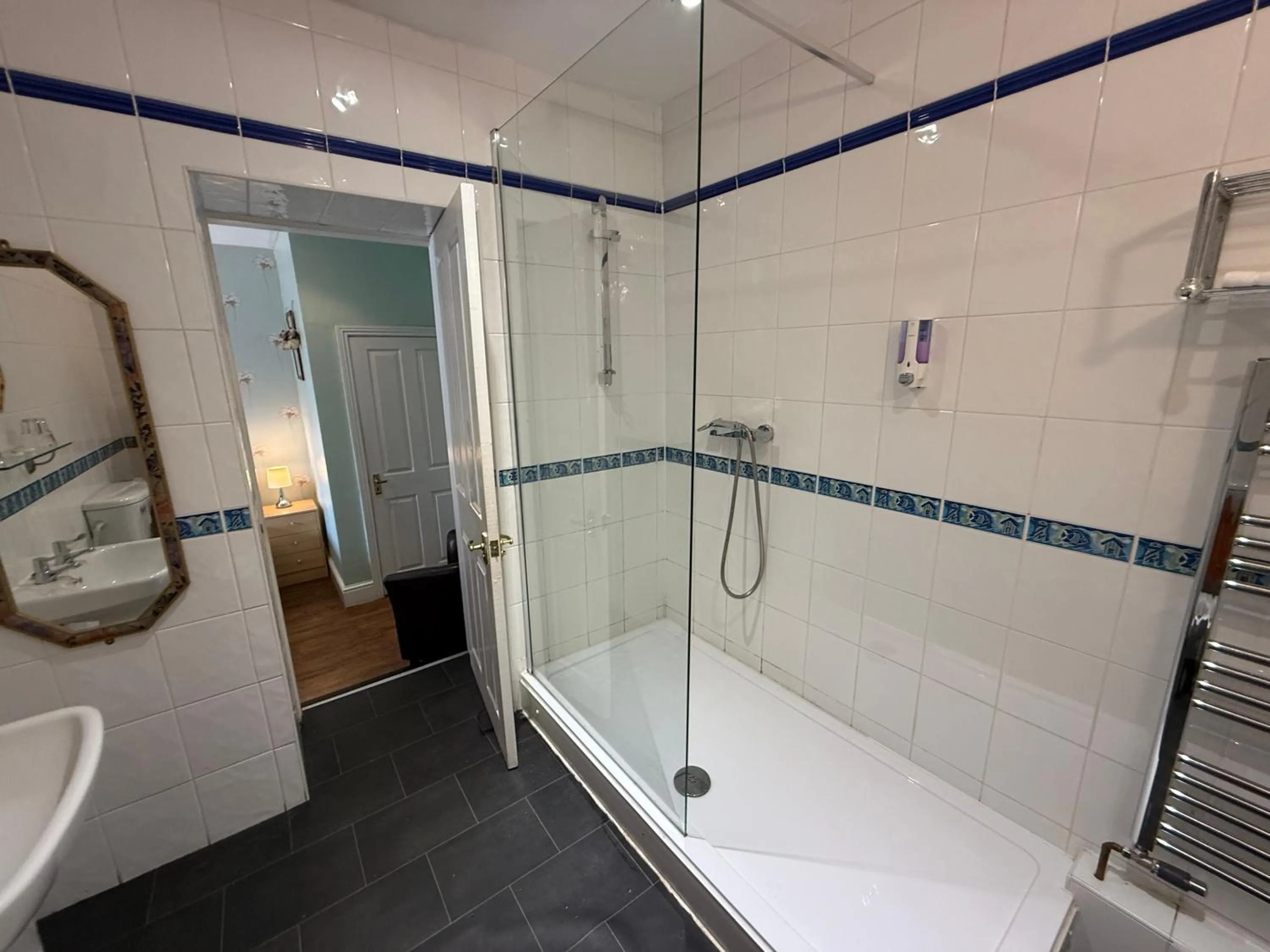 Shower in Charles Cotton Hotel