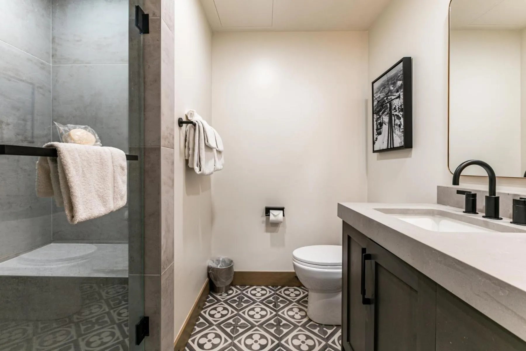 Shower in Condos at Canyons Resort by White Pines