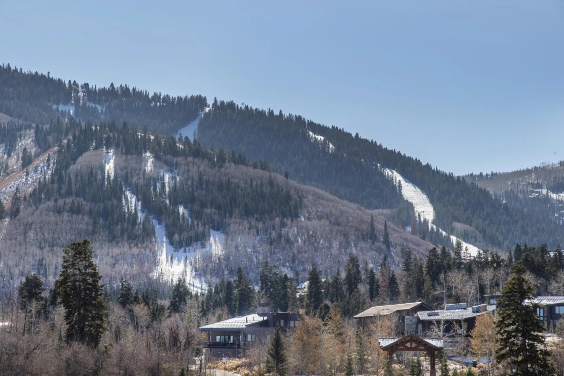 Mountain view in Condos at Canyons Resort by White Pines