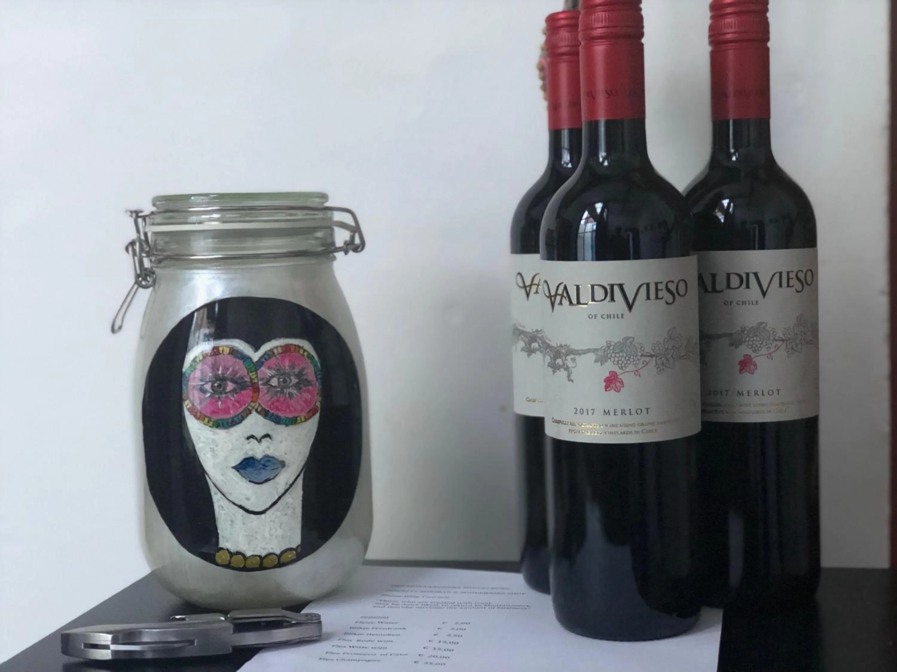 Drinks in B&B Montancourt-Middelburg