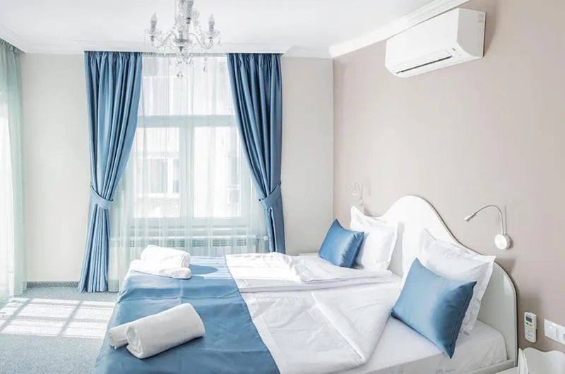 Bed in Family Hotel Belle Epoque Beach