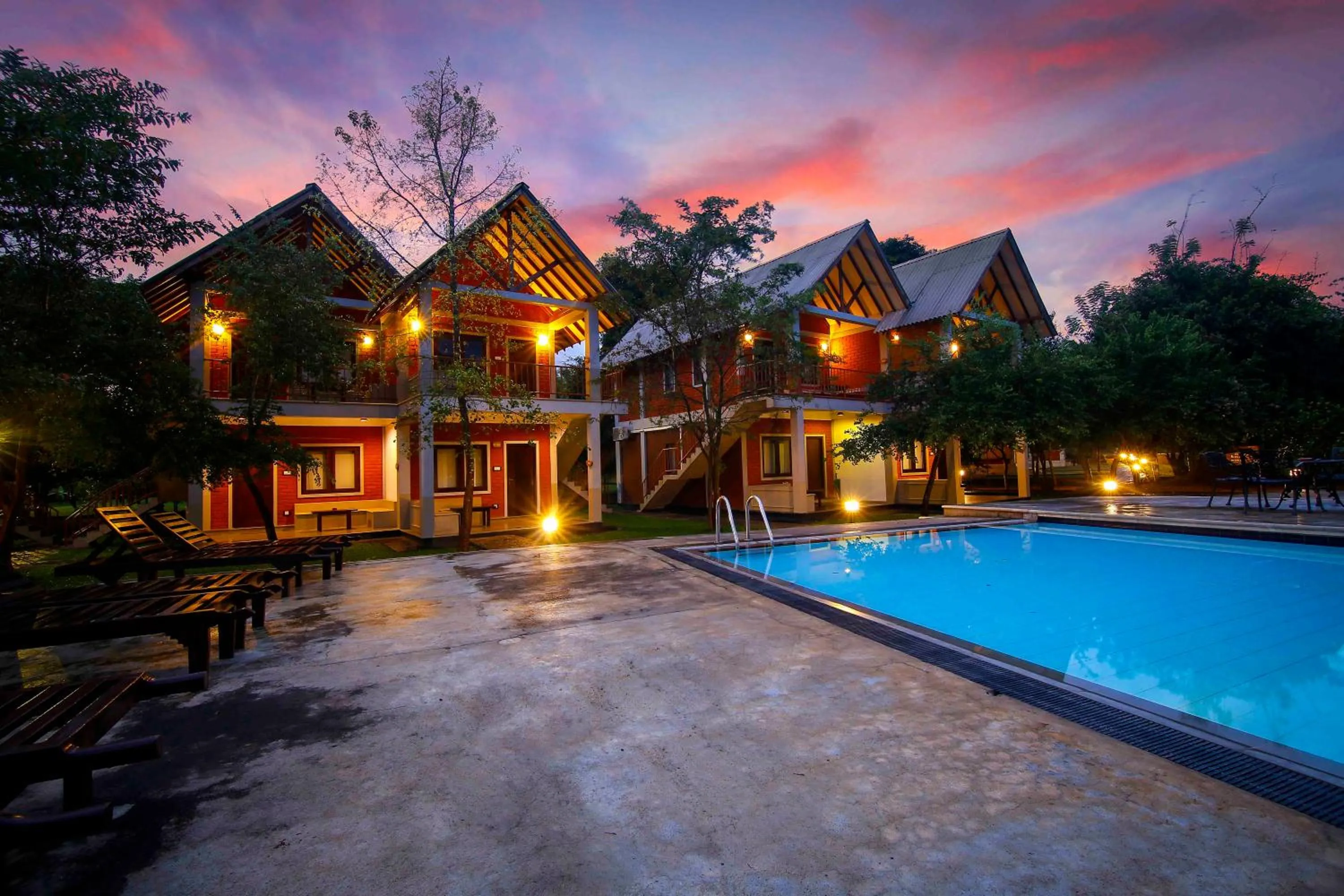 Pool view in Elephas Resort & Spa