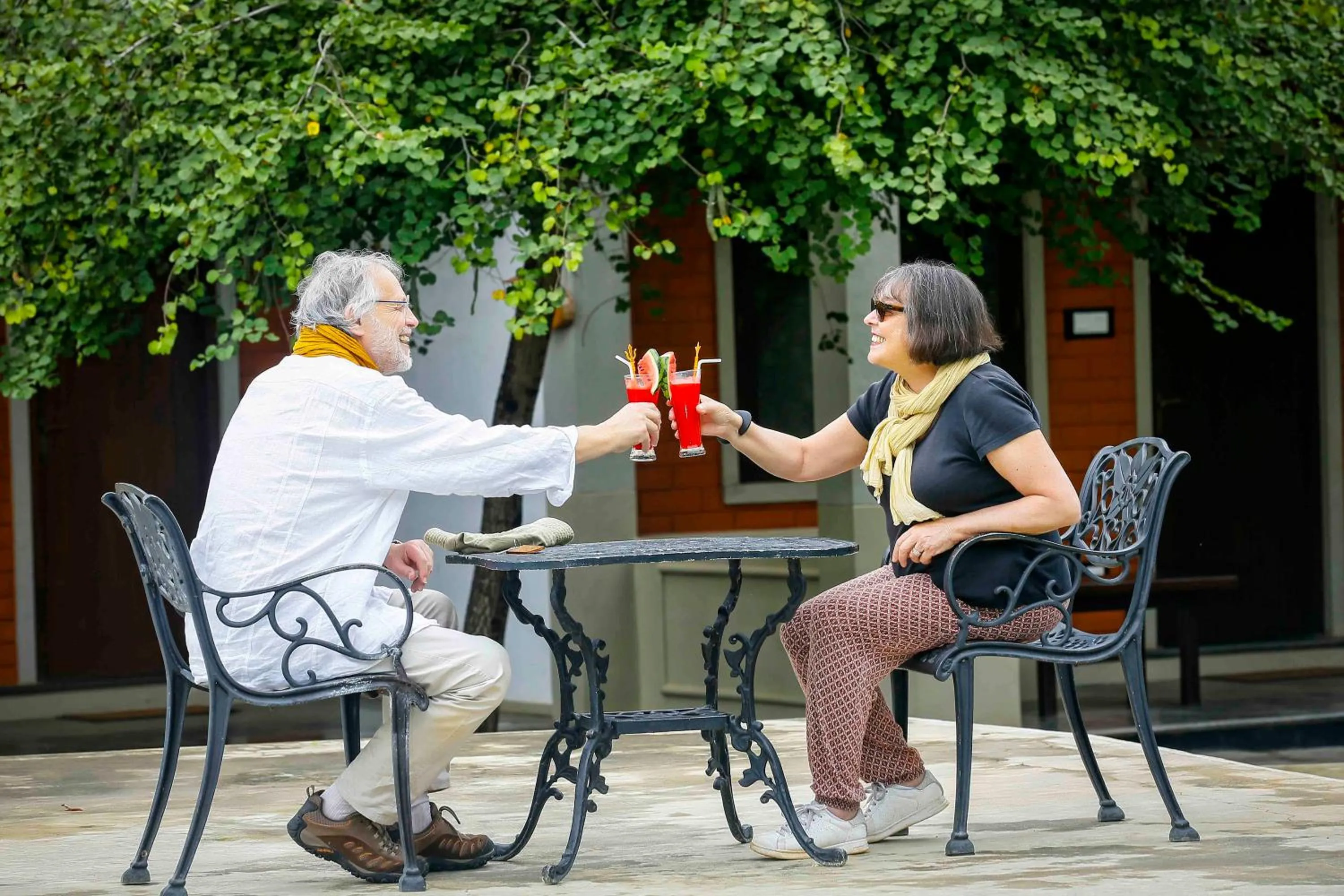 group of guests in Elephas Resort & Spa