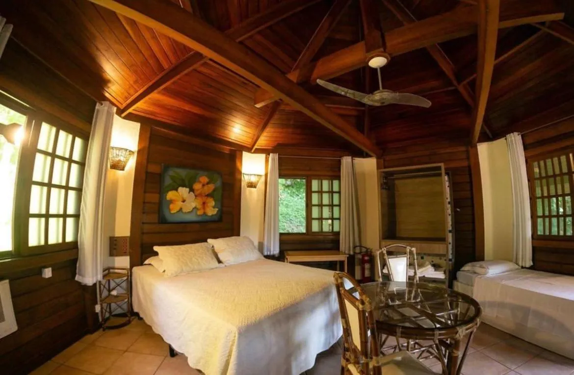 Bed in Pousada Vitorino