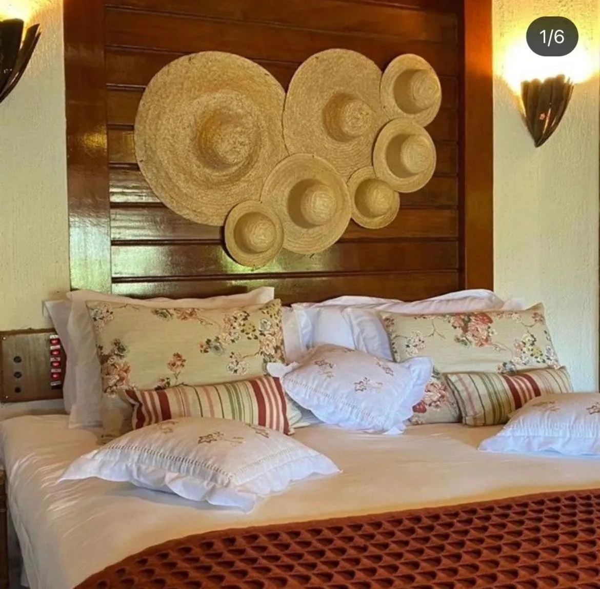 Bed in Pousada Vitorino