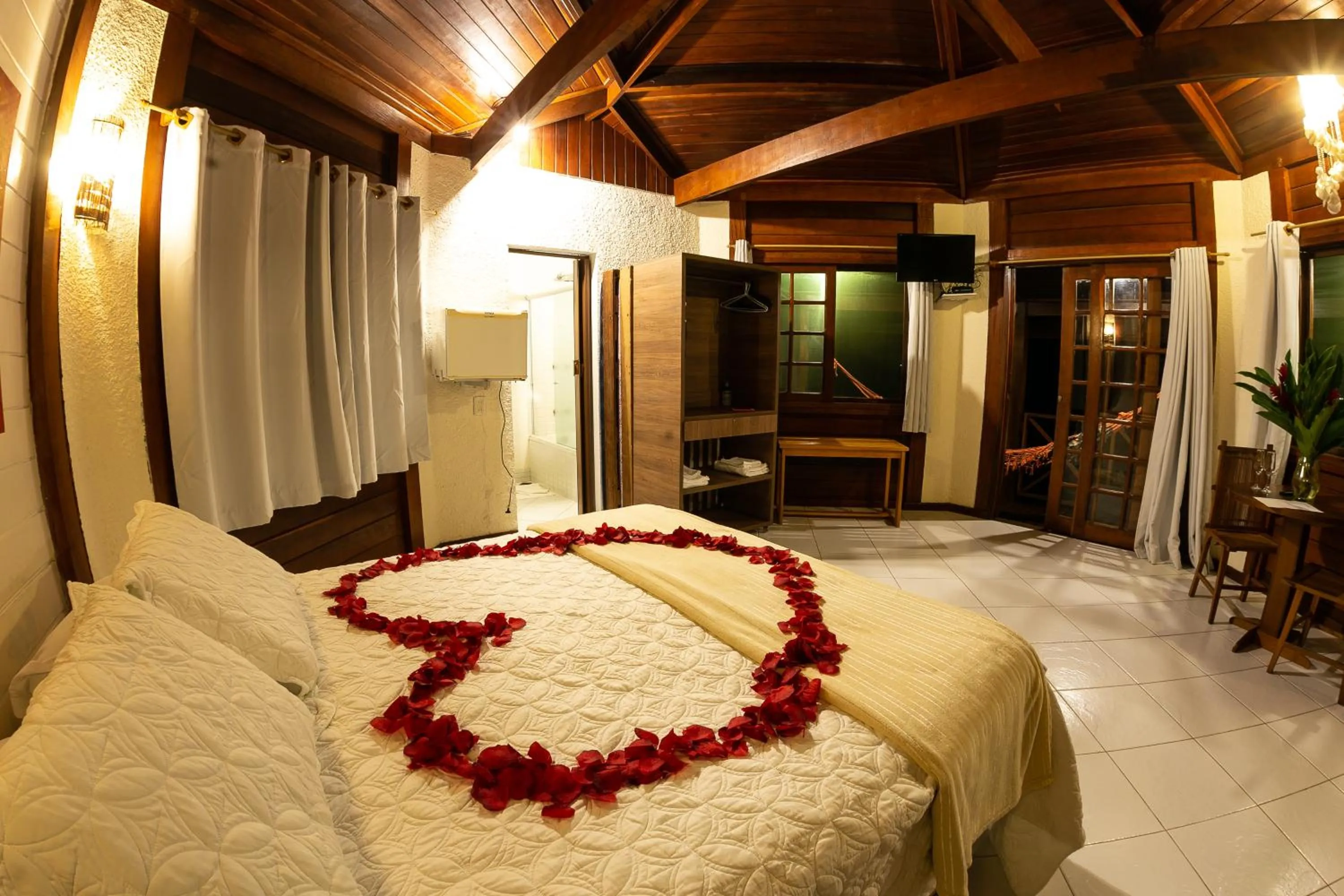 Bed in Pousada Vitorino