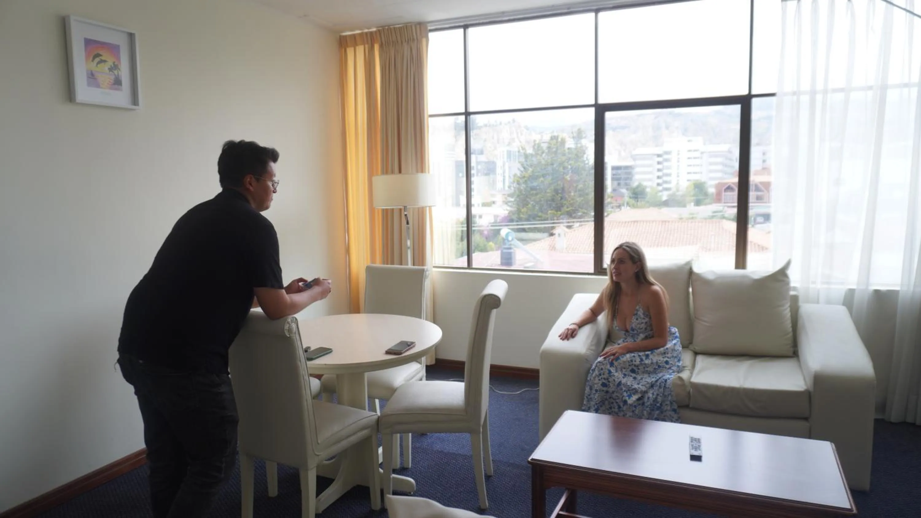 People in Delfines Apart Hotel