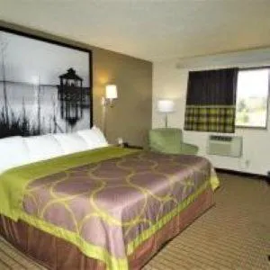 Bed in Super 8 by Wyndham Greenville