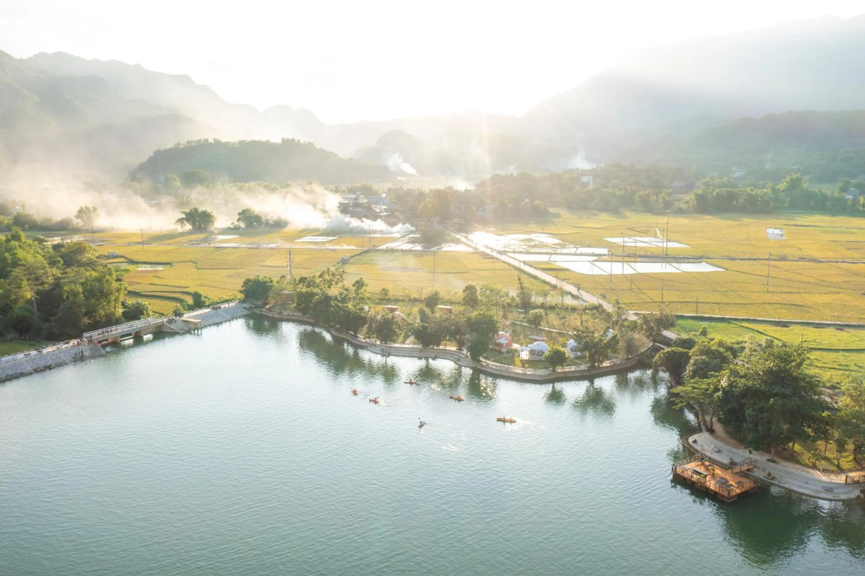 Bird's eye view in Mai Chau Lodge