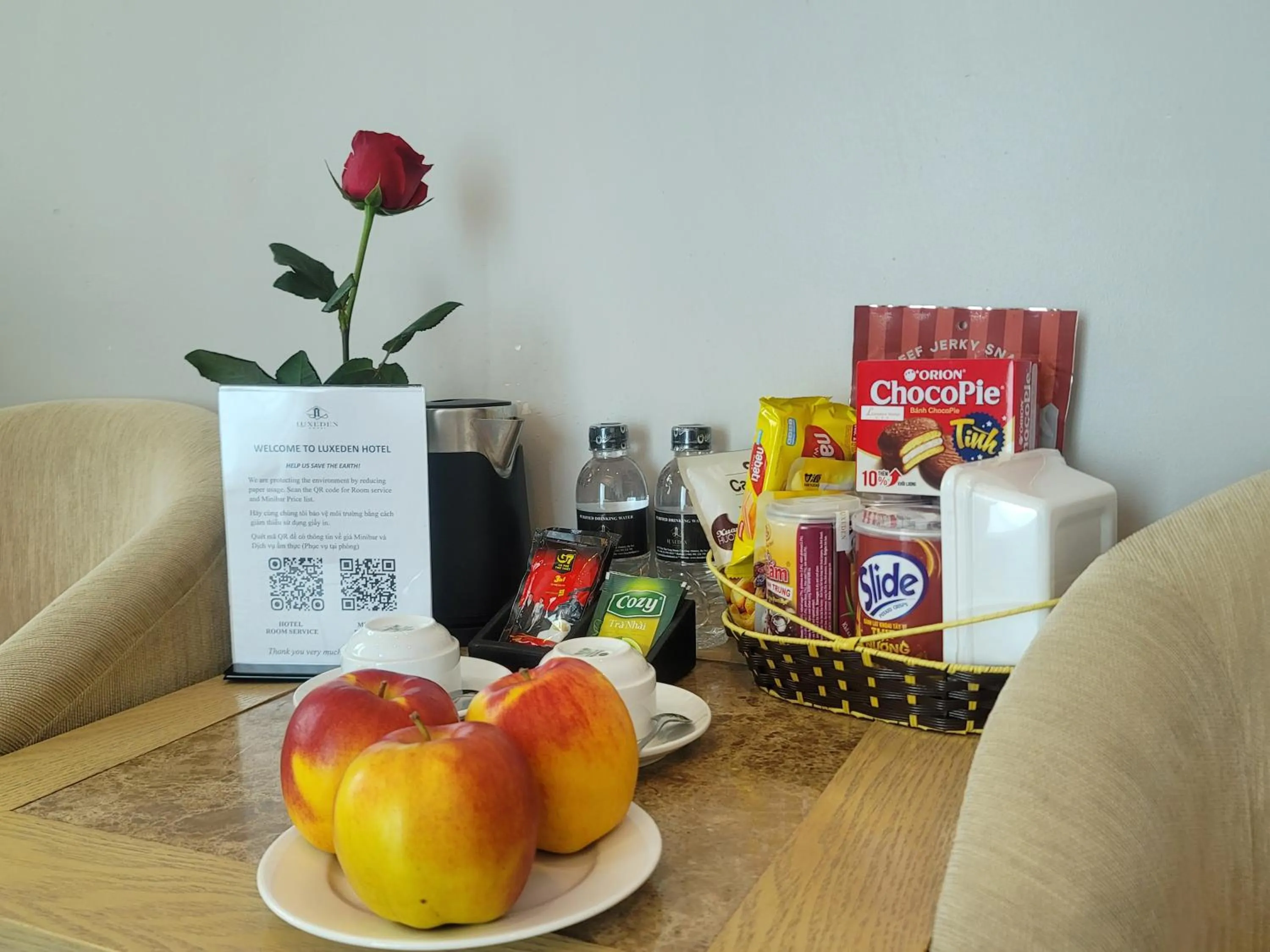 Food and drinks in Luxeden Hotel Hanoi