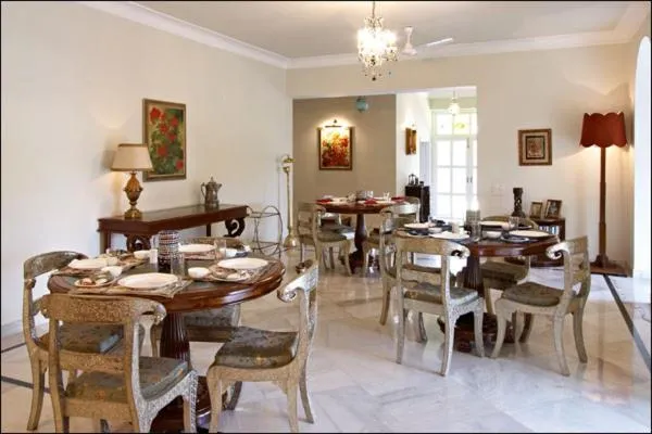 Dining area in Barwara Kothi