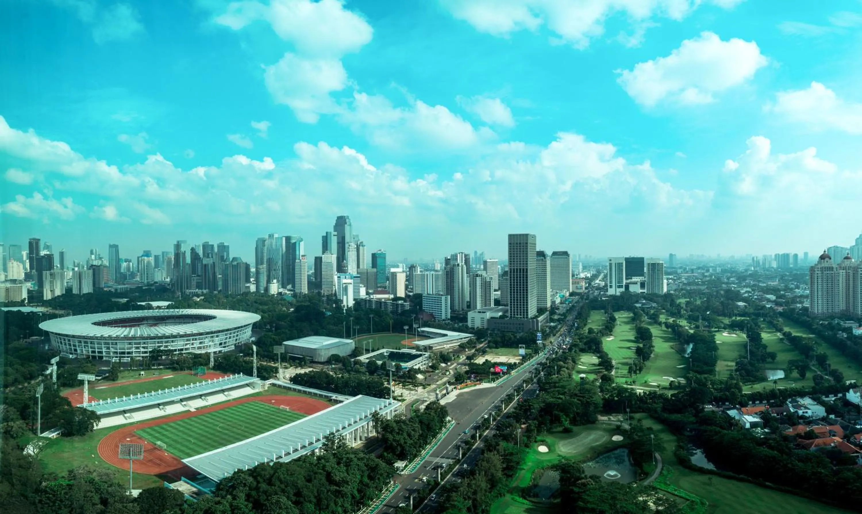 City view in Hotel Mulia Senayan, Jakarta