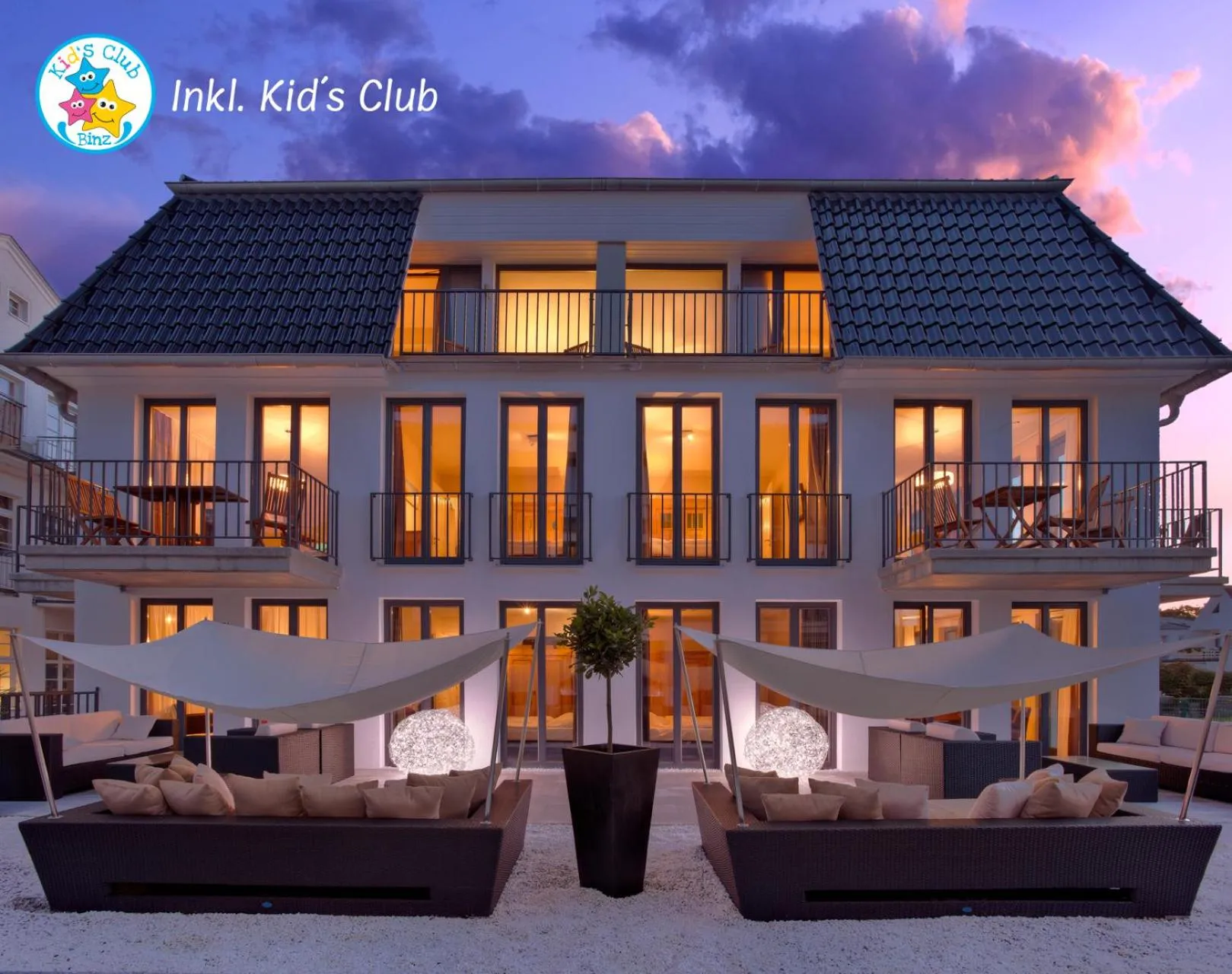 Property building in Suite Hotel Binz Familienhotel Rügen