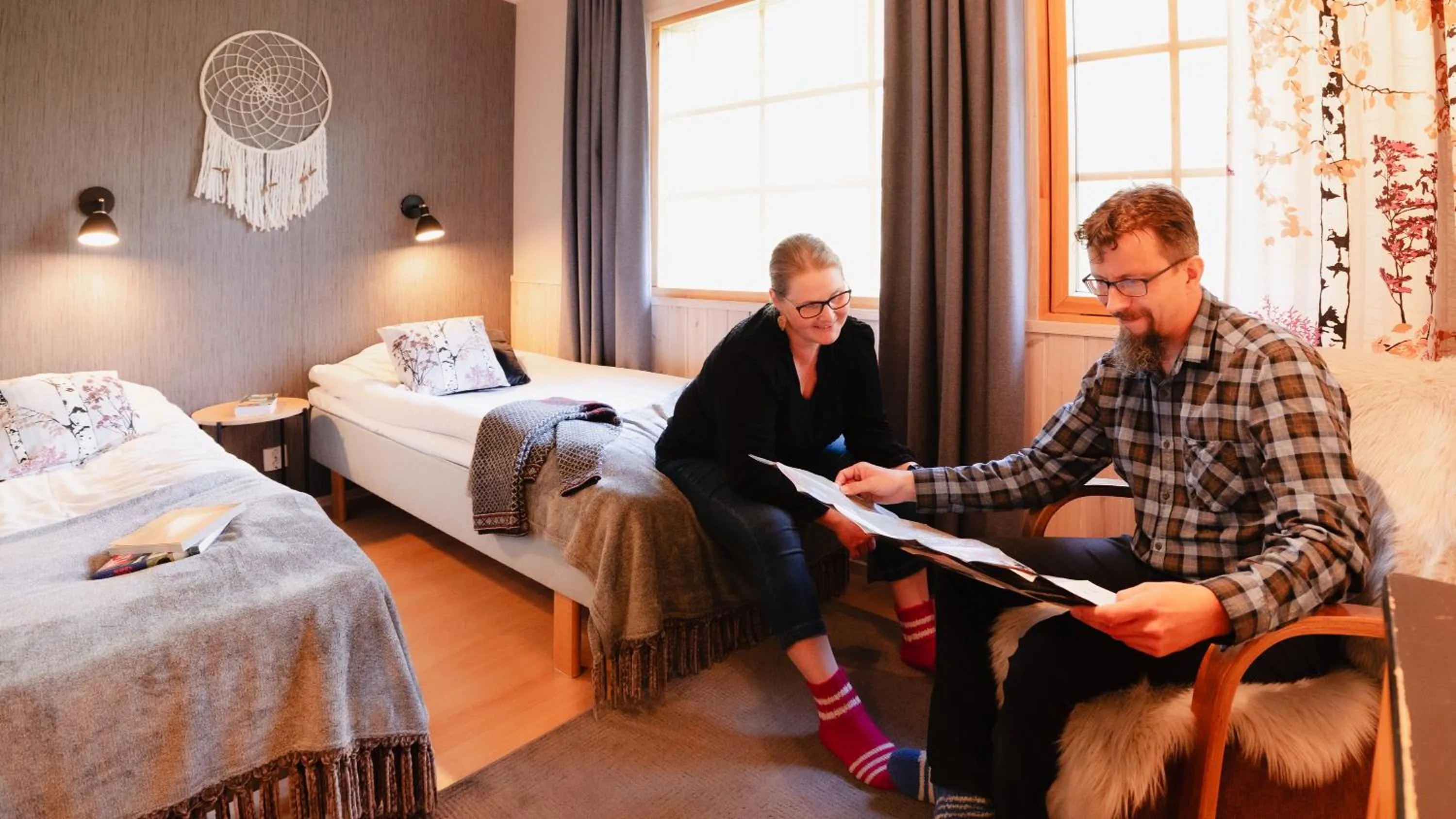 Bed in Isokenkäisten Klubi - Wilderness Lodge