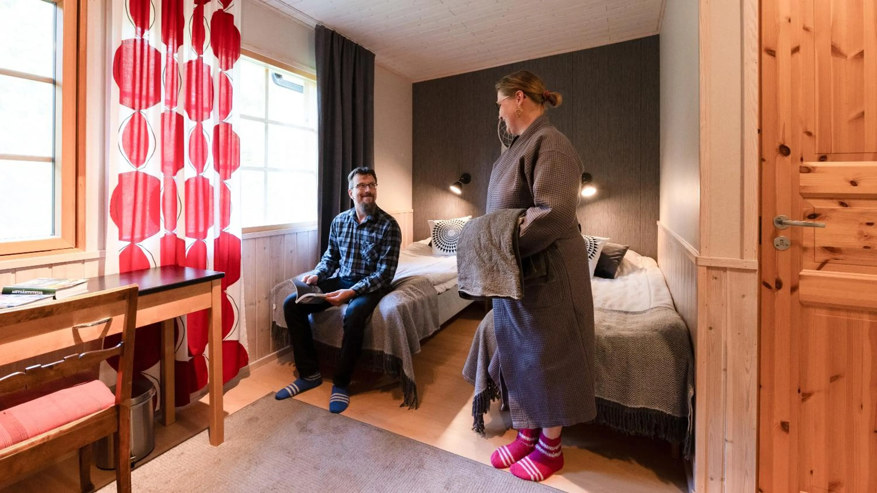 Bed in Isokenkäisten Klubi - Wilderness Lodge