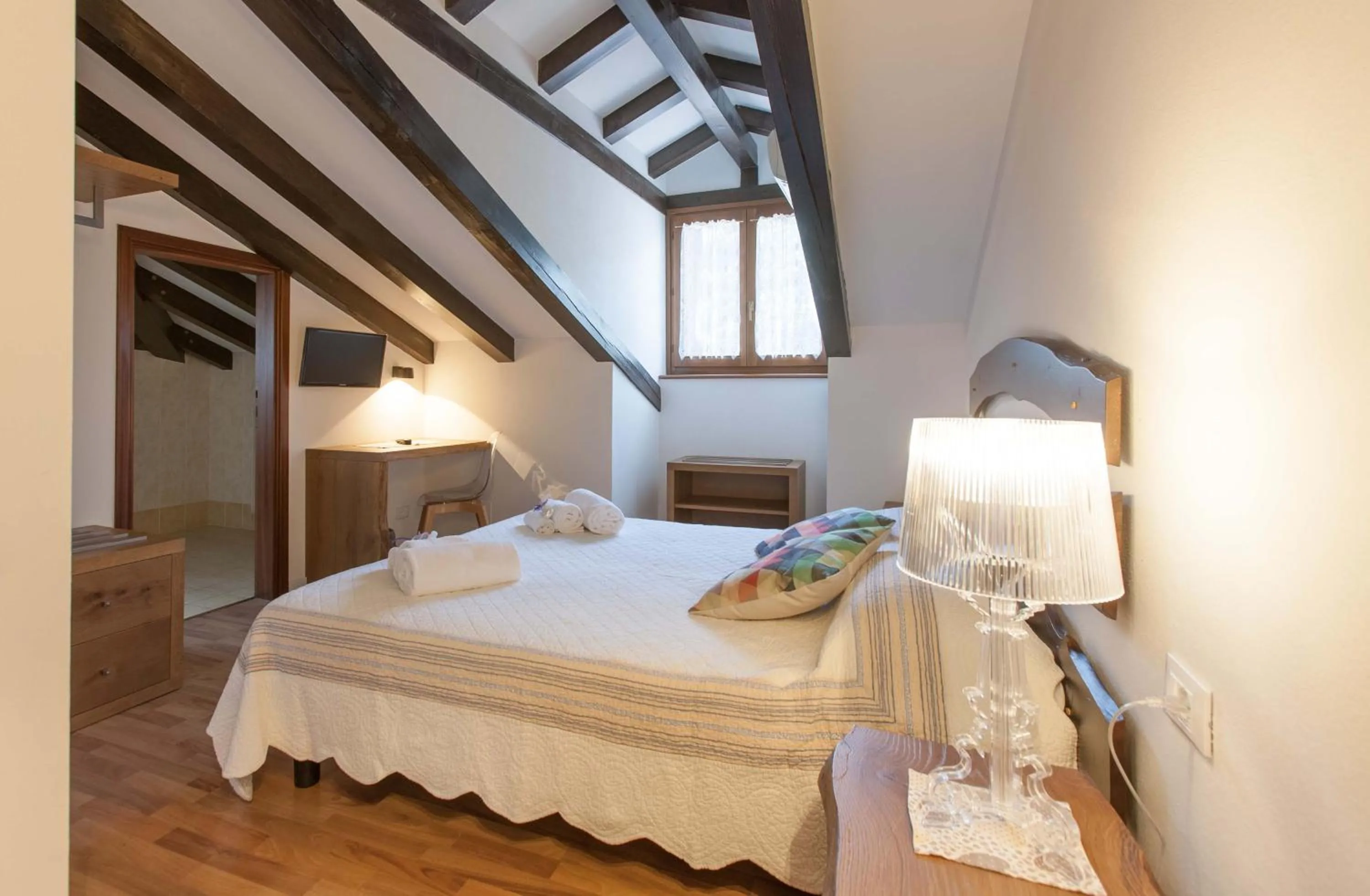 Bed in Grand Hotel Gortani