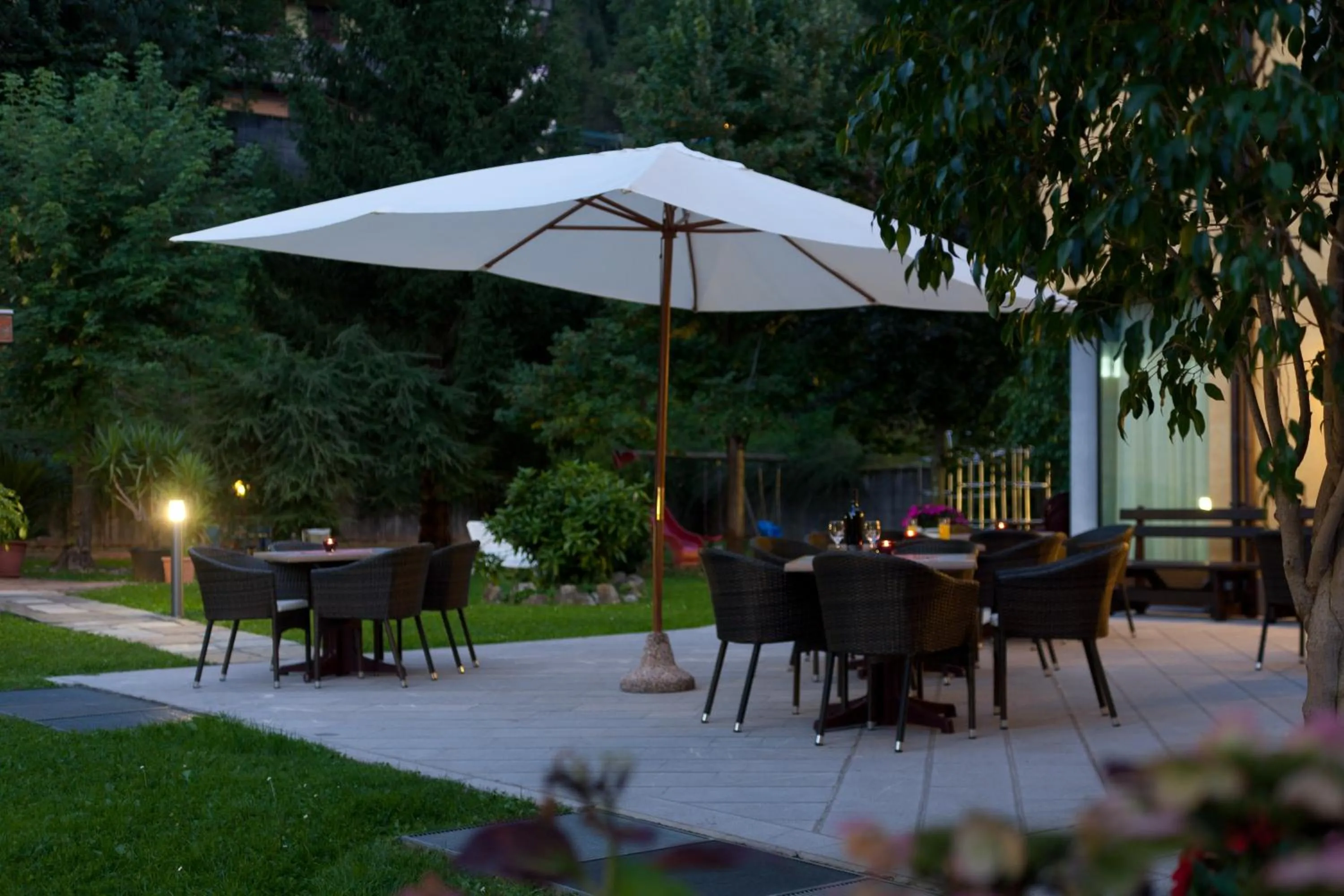Patio in Grand Hotel Gortani