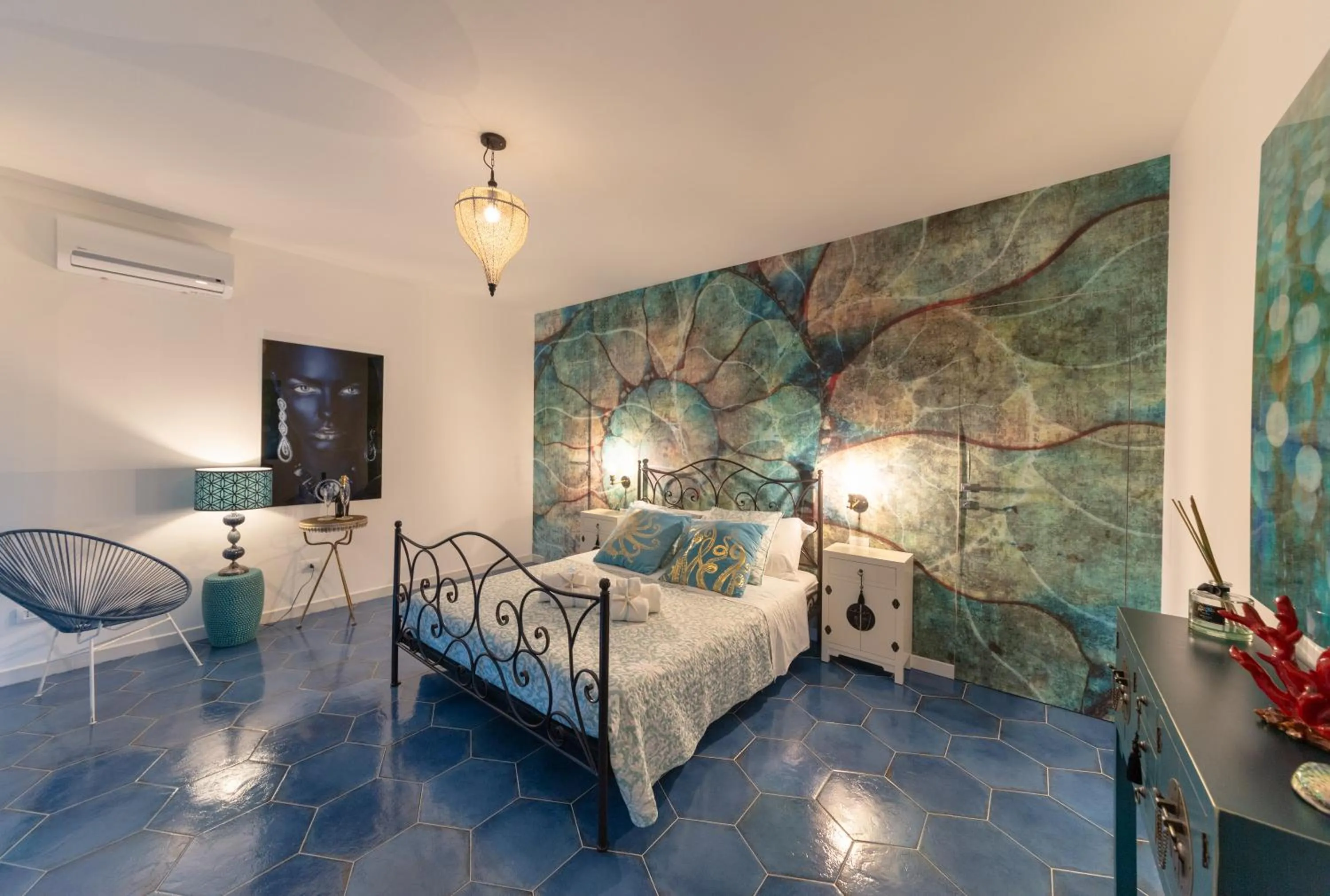 Bed in QuattroCuori Boutique Hotel & Spa