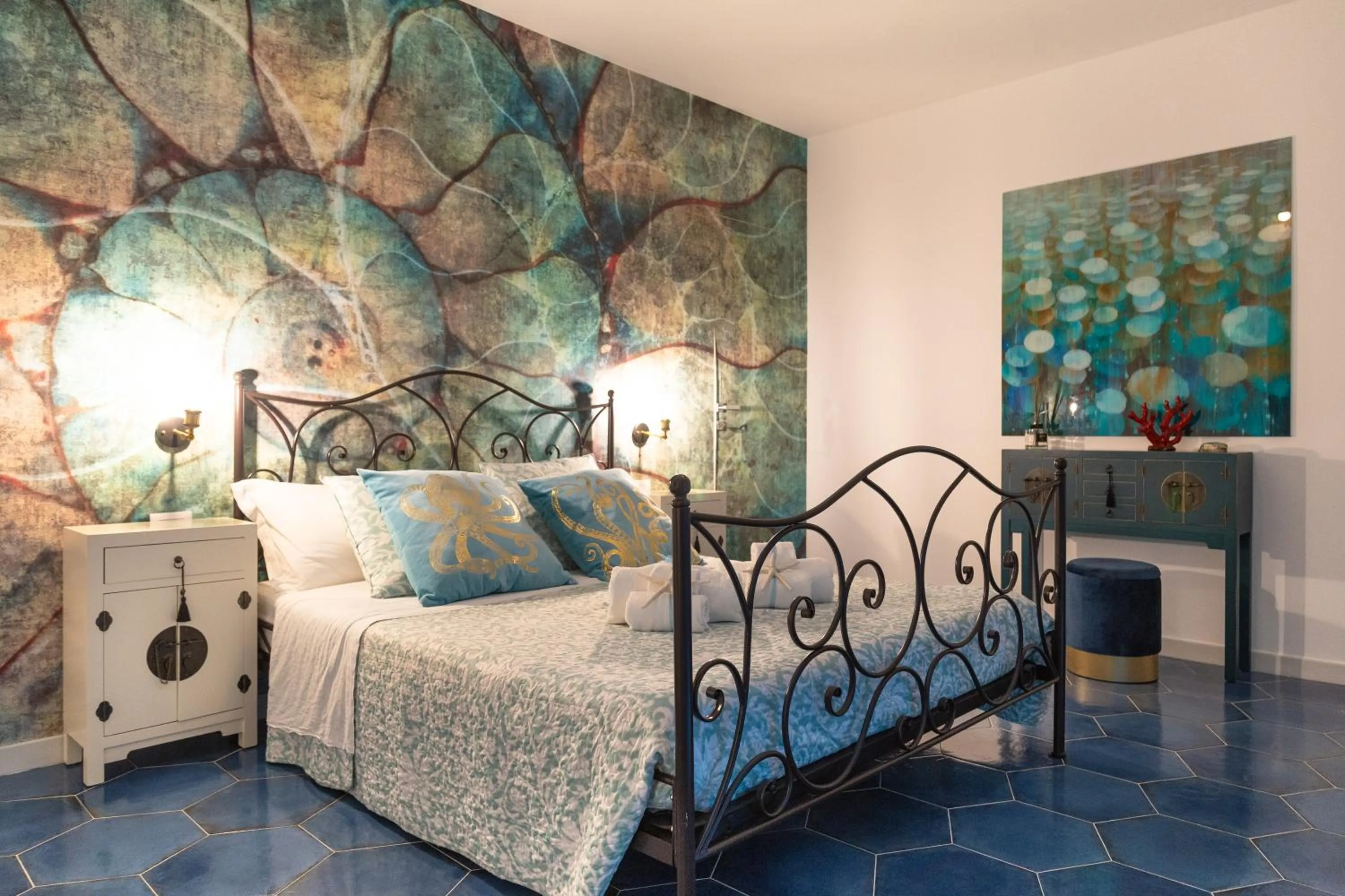 Bed in QuattroCuori Boutique Hotel & Spa