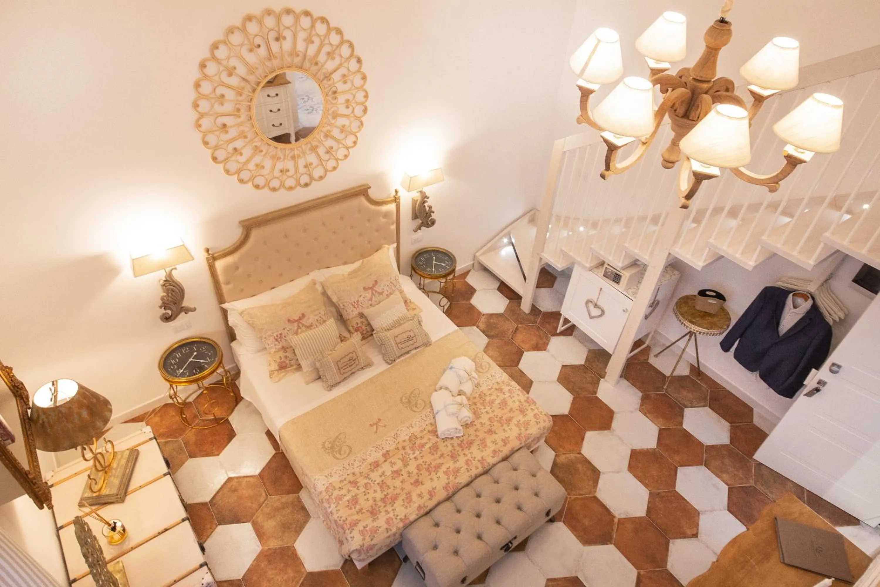 Bed in QuattroCuori Boutique Hotel & Spa